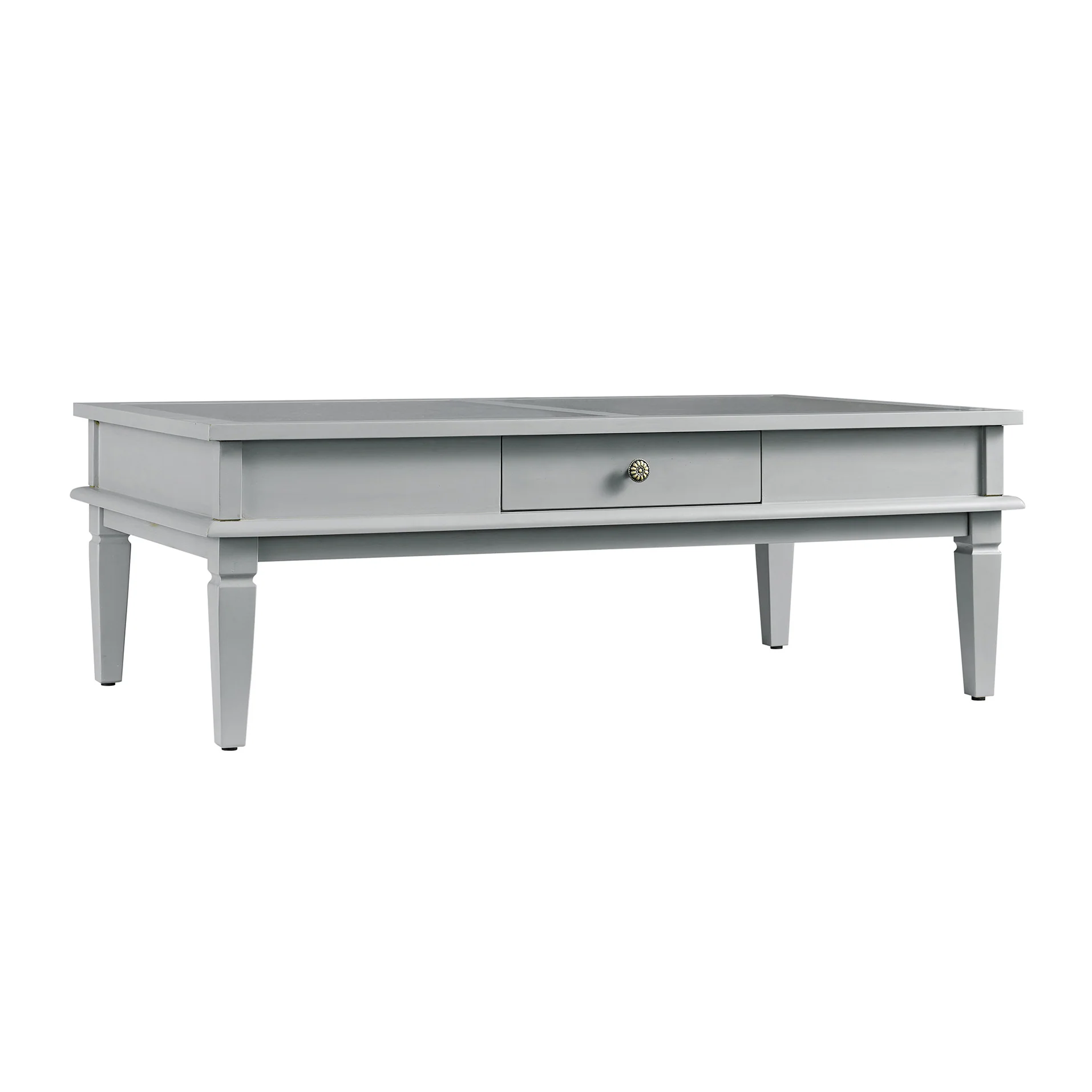 Chantilly Mid Grey Coffee Table with Drawers - Image 11