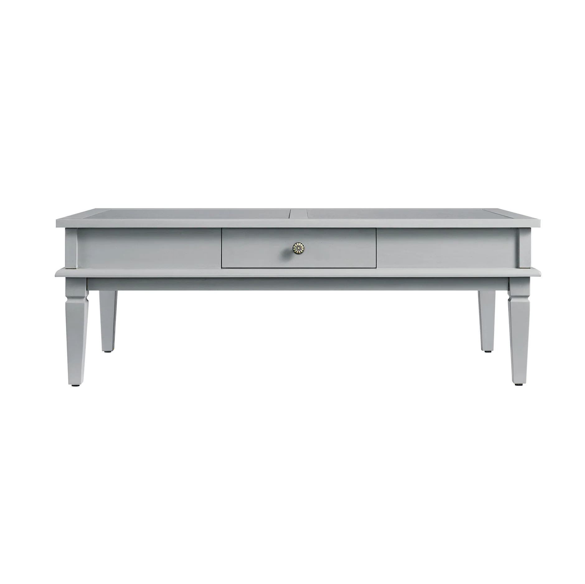 Chantilly Mid Grey Coffee Table with Drawers - Image 9