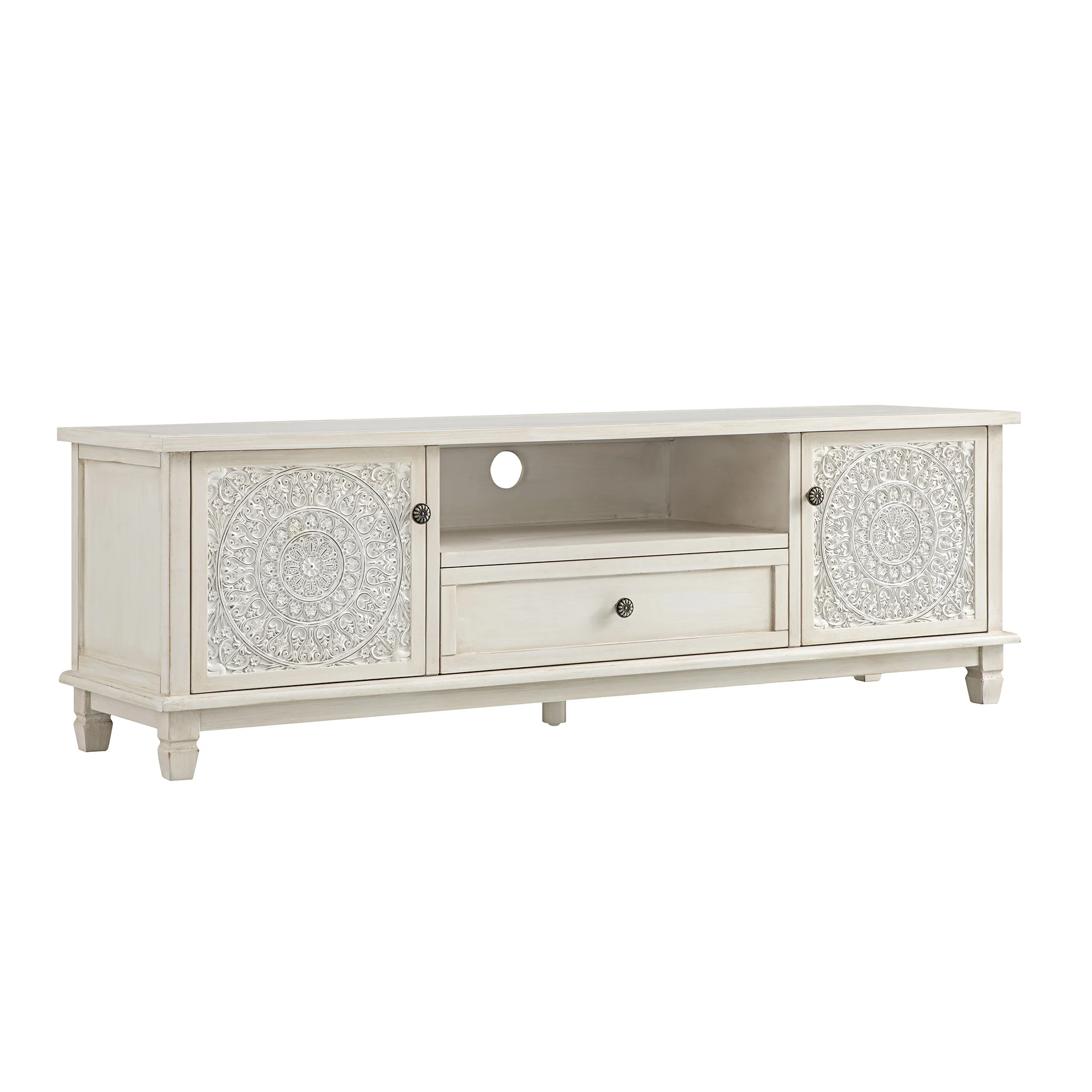 Chantilly Whitewashed 150cm Wide TV Unit - Image 8