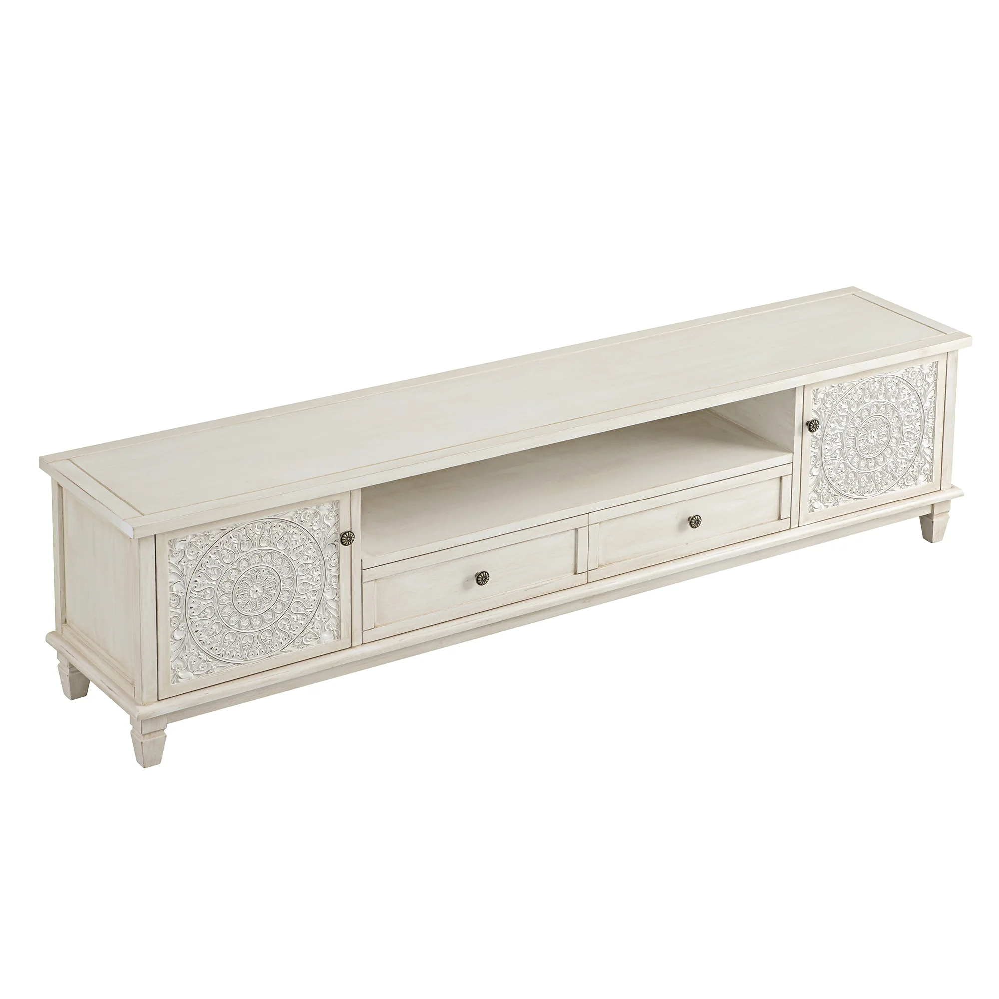 Chantilly Whitewashed 200cm Wide TV Unit - Image 13