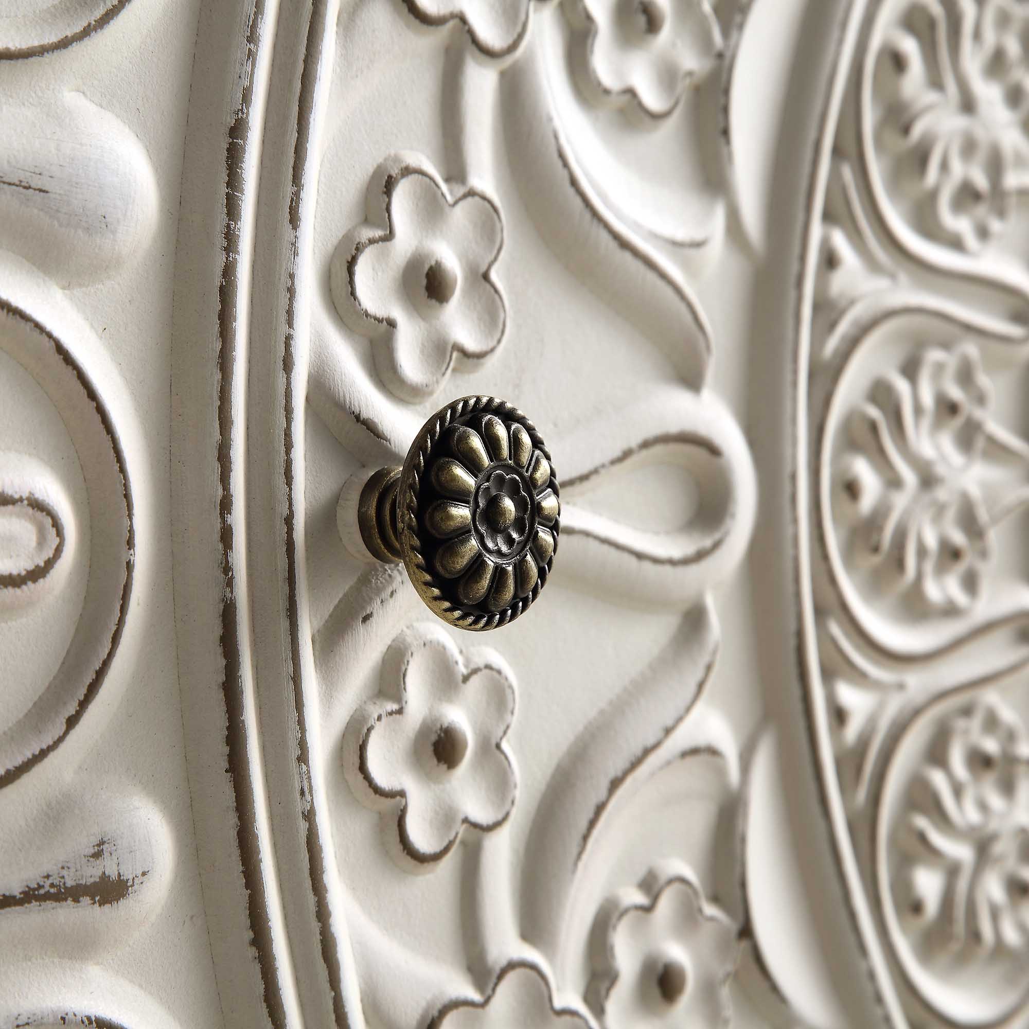 Chantilly Whitewashed Carved 3 over 4 Drawer Chest - Image 12