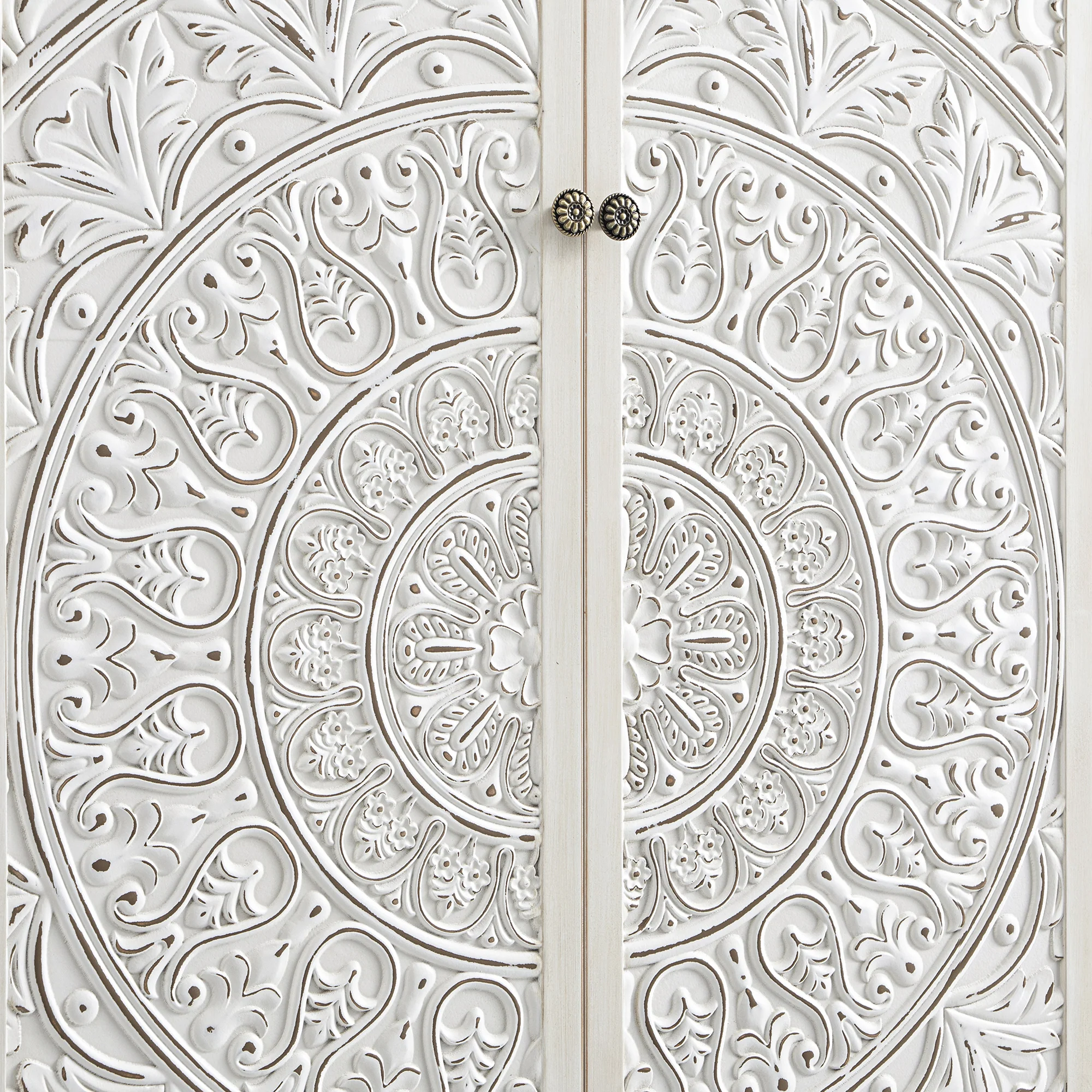Chantilly Whitewashed Carved Double Wardrobe - Image 17