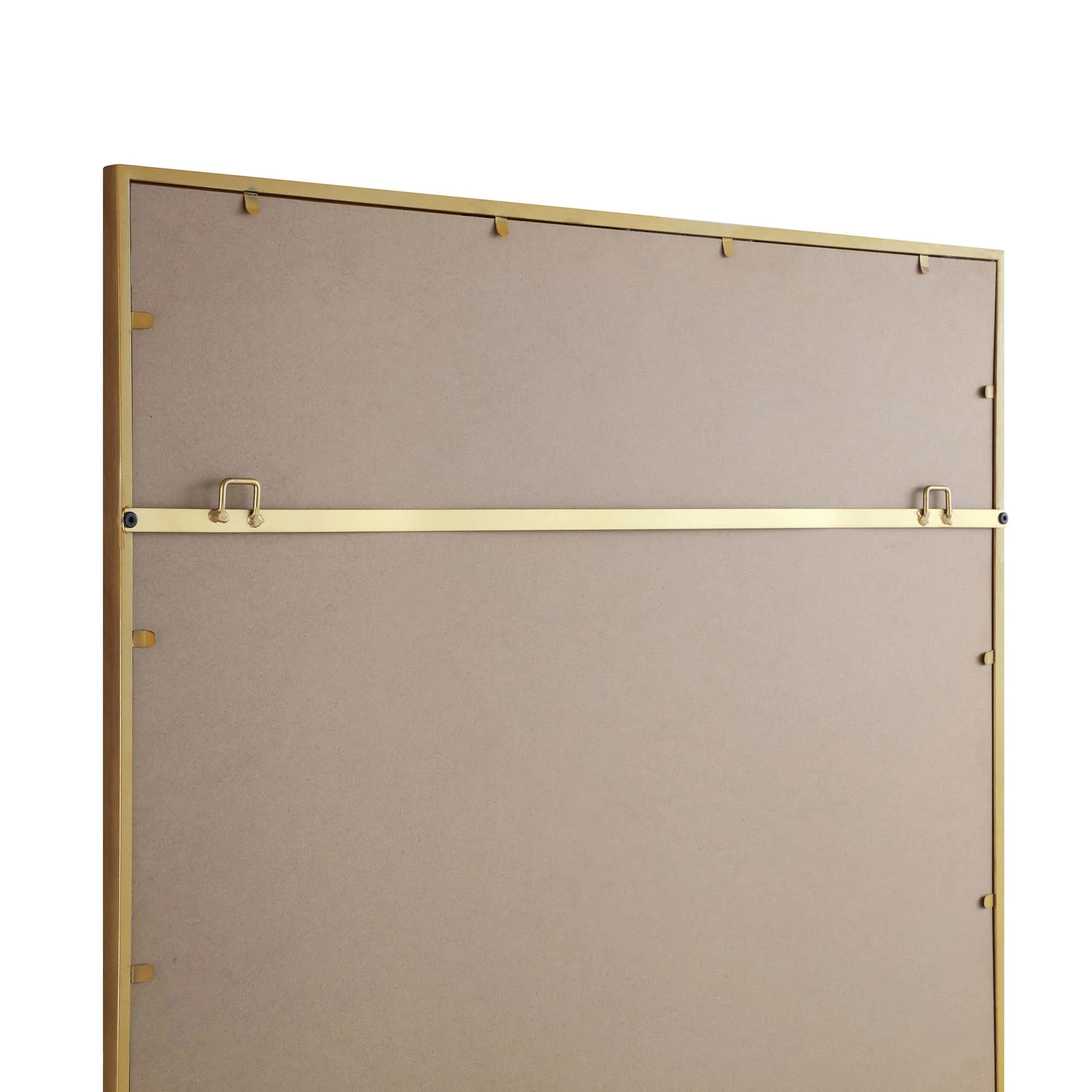 Chardwell Full Length Industrial Metal Window Mirror 180 x 100 cm, Antique Gold Effect - Image 8