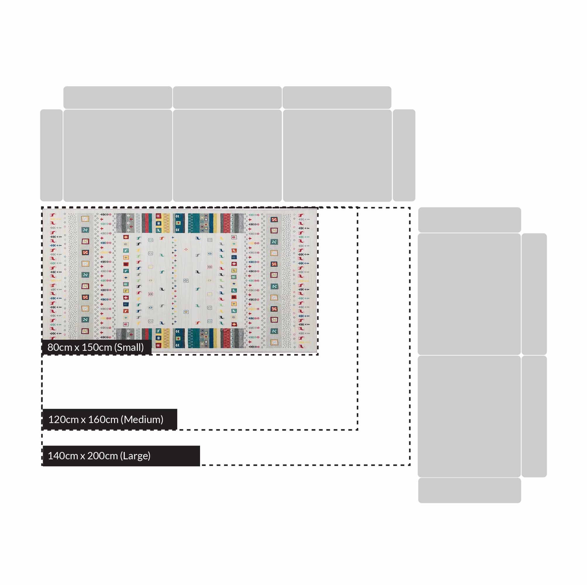 Cherokee Printed Rug 140 x 200 cm - Image 4