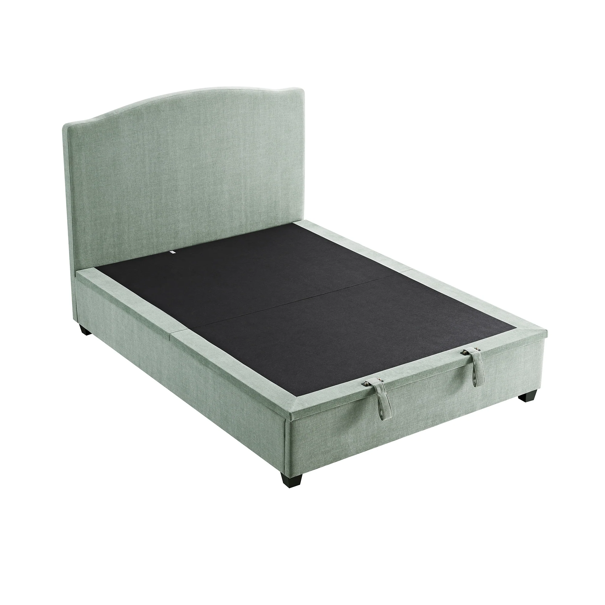 Chilworth Upholstered Ottoman Storage Bed, Water Green Chenille - Image 13