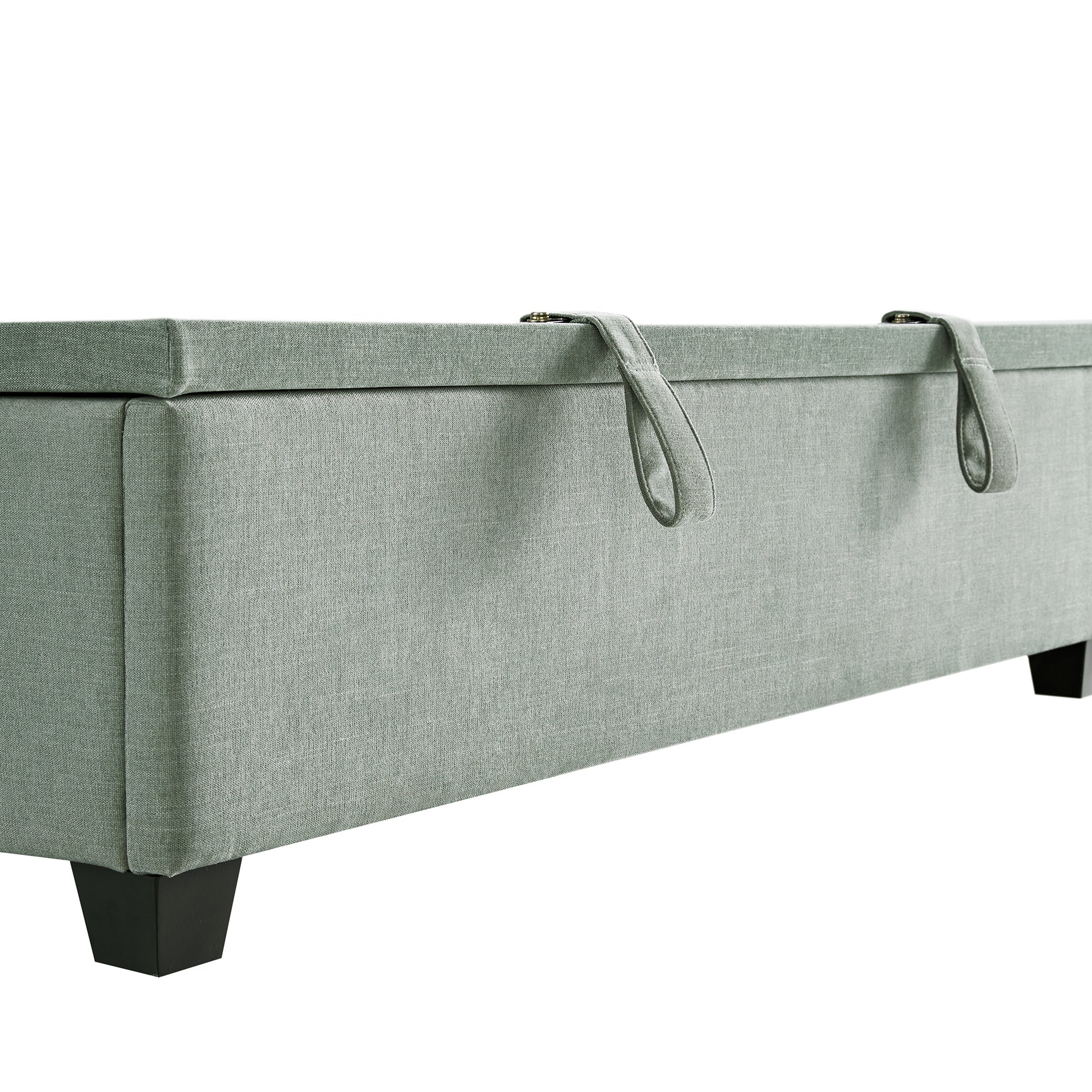Chilworth Upholstered Ottoman Storage Bed, Water Green Chenille - Image 17