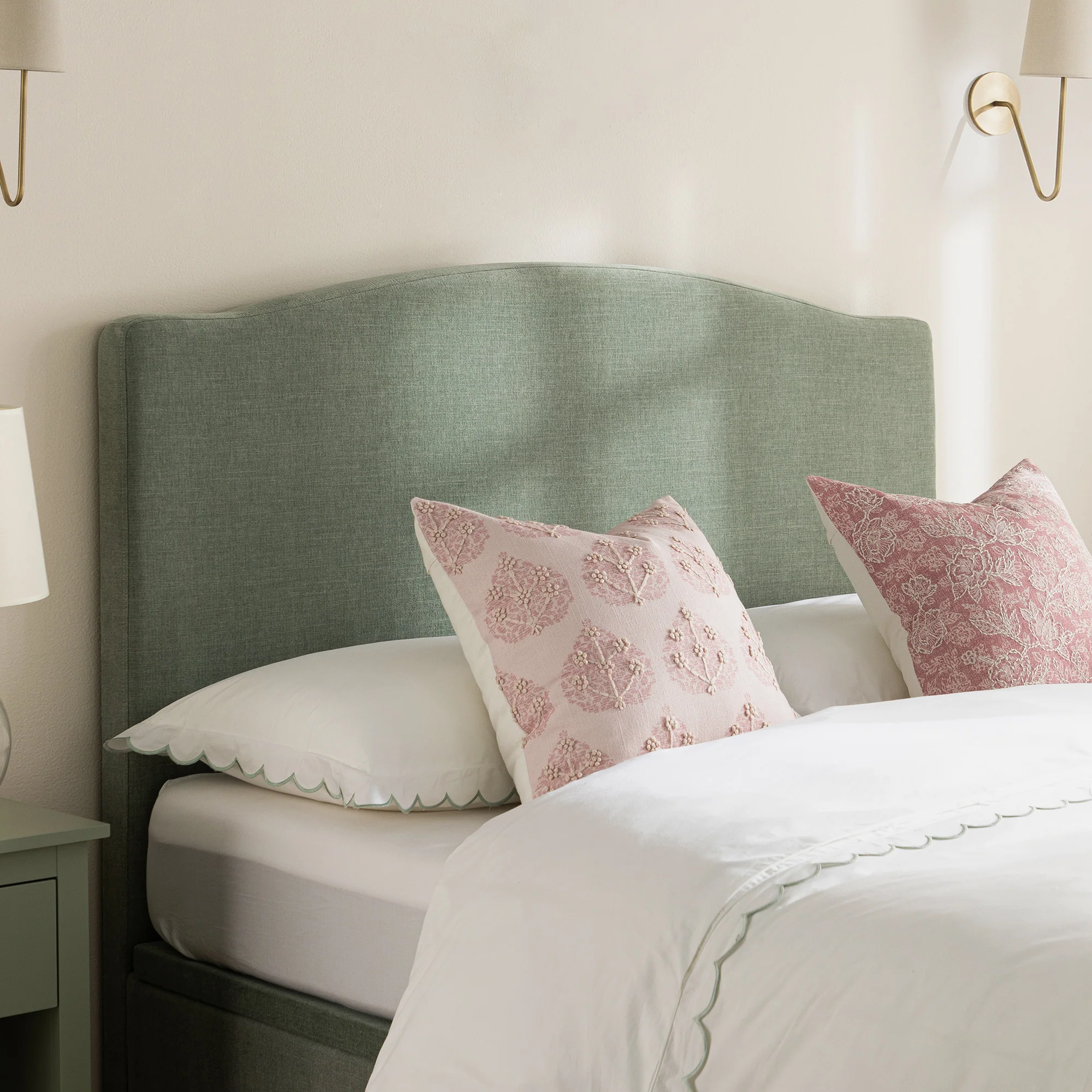 Chilworth Upholstered Ottoman Storage Bed, Water Green Chenille - Image 4