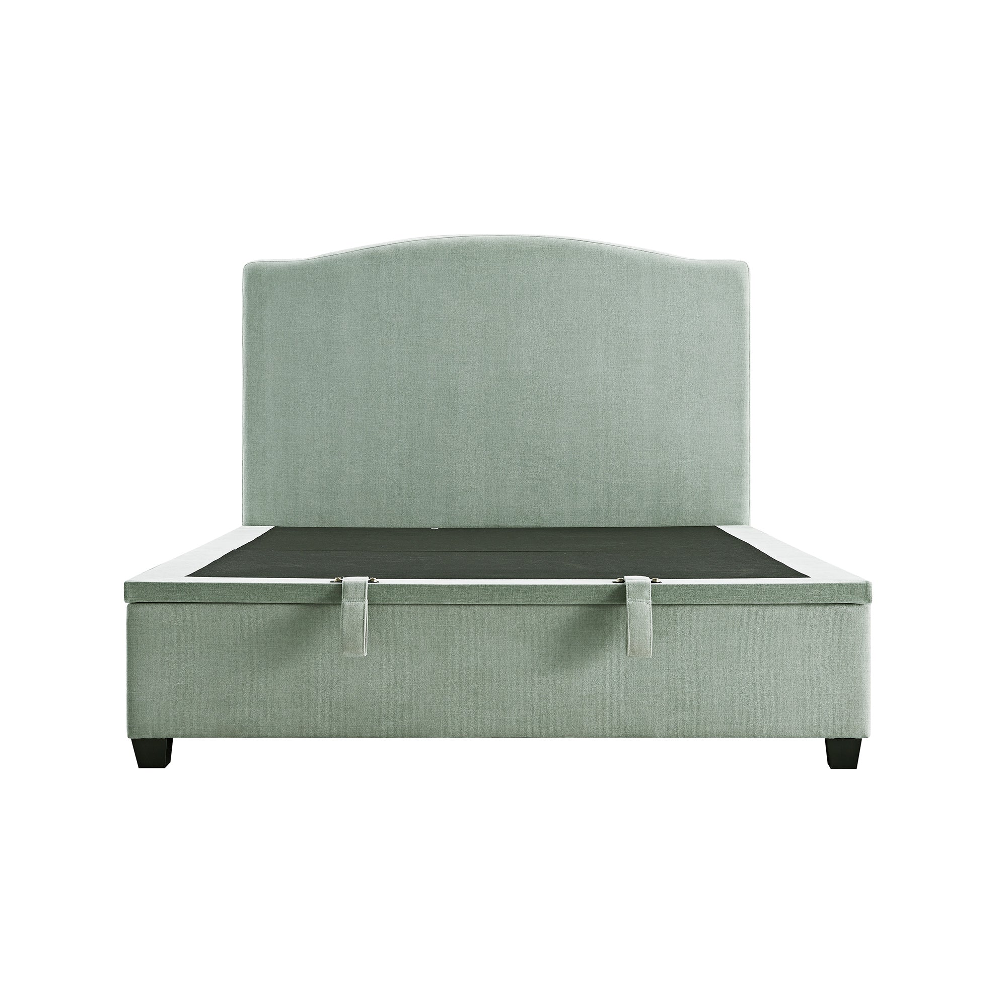 Chilworth Upholstered Ottoman Storage Bed, Water Green Chenille - Image 9
