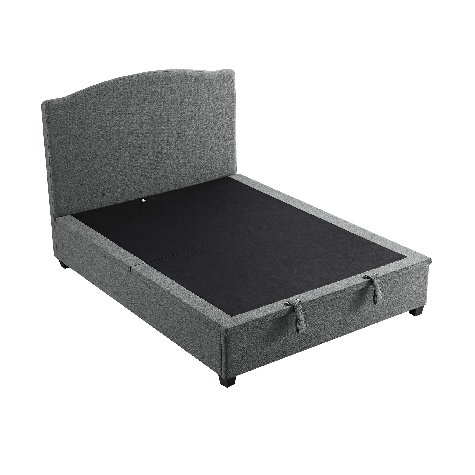 Chilworth Upholstered Ottoman Storage Bed, Dark Grey Weave Fabric - Image 12