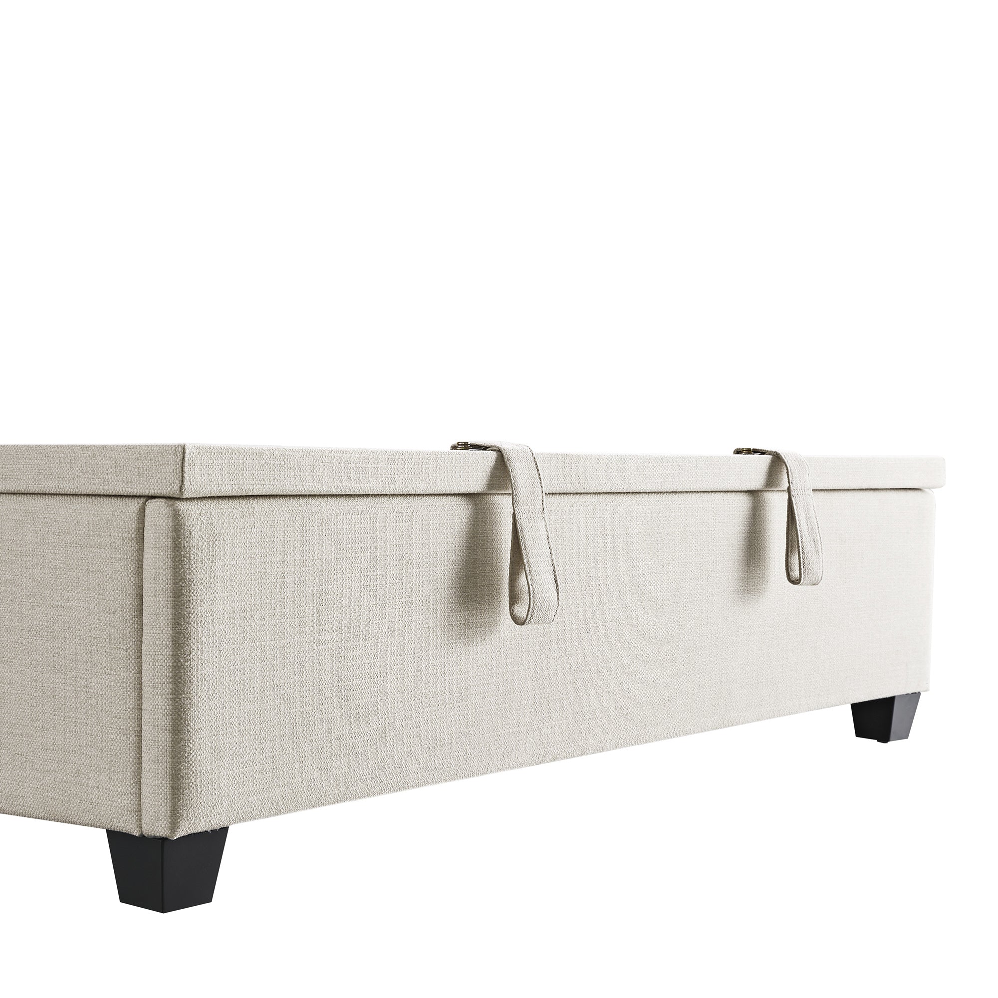 Chilworth Upholstered Ottoman Storage Bed, Ivory Weave Fabric - Image 18