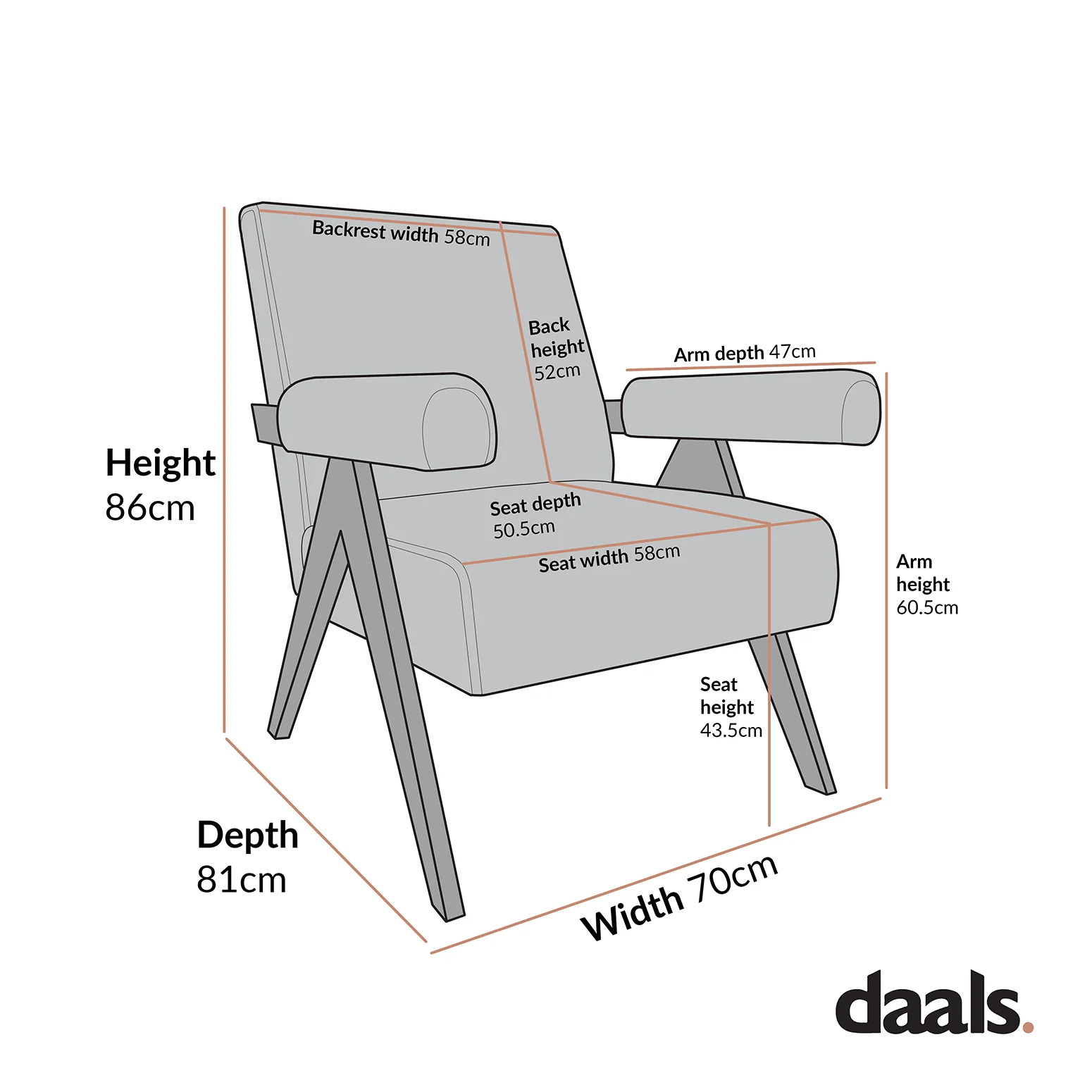 Chinnor Beige Boucle Weathered Oak Frame Accent Chair - Image 9