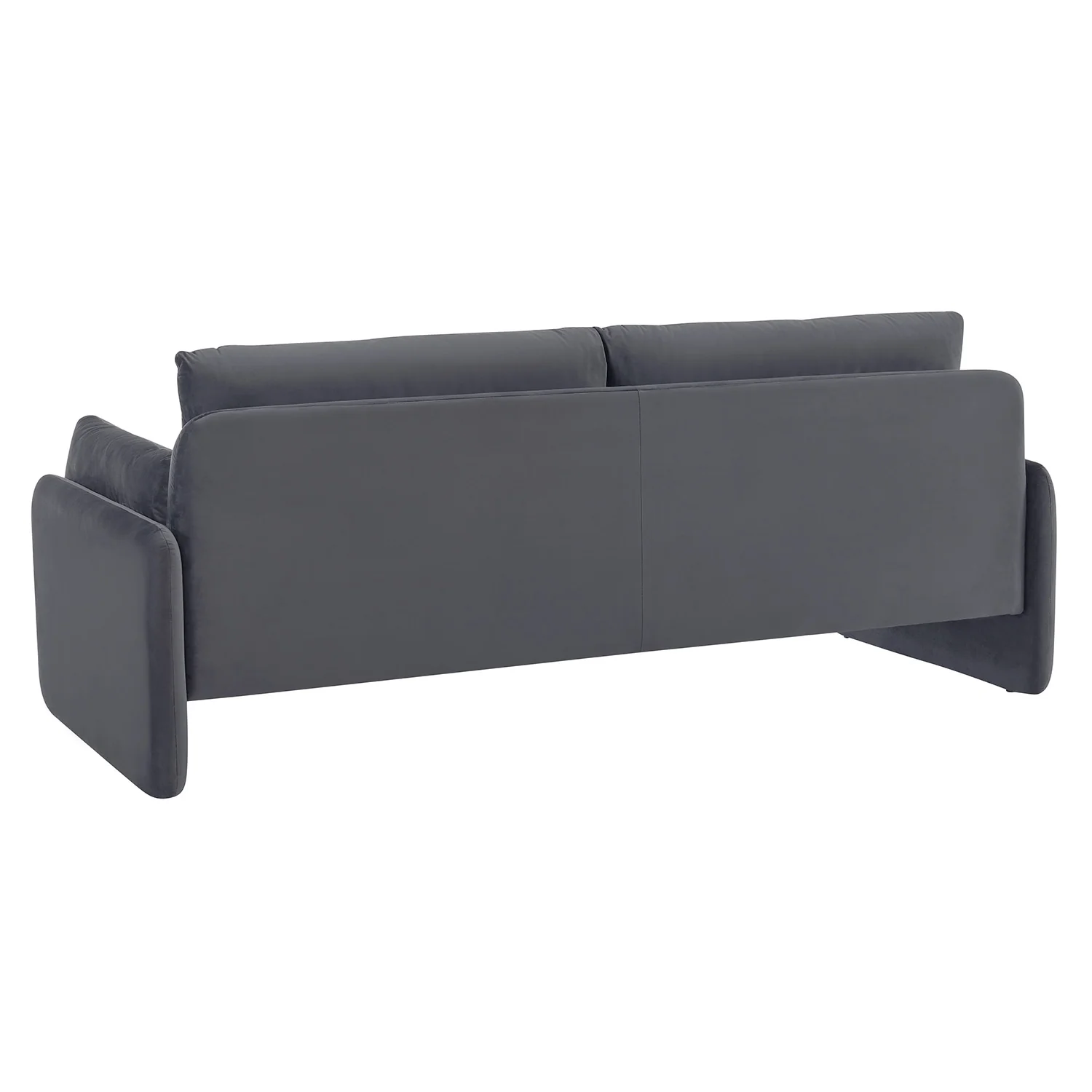Clapham 3-Seater Grey Velvet Fabric Sofa - Image 7