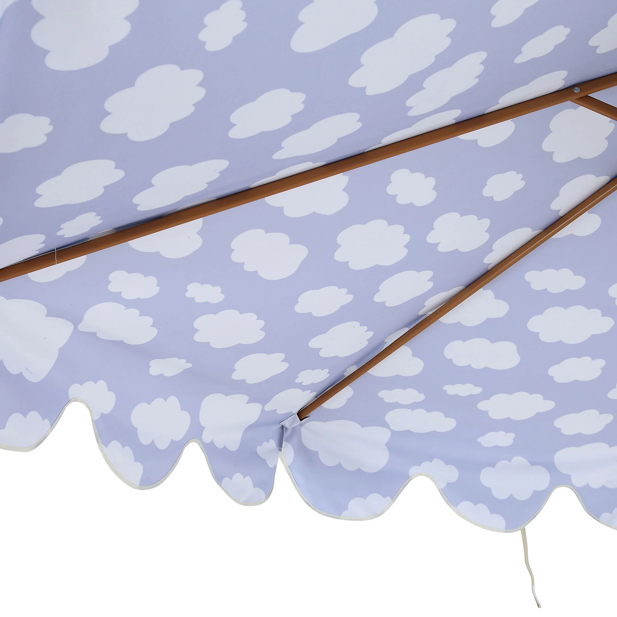 Cloud Pattern 2.6M Octagonal Tassel Parasol with Aluminium Tilt - Image 14