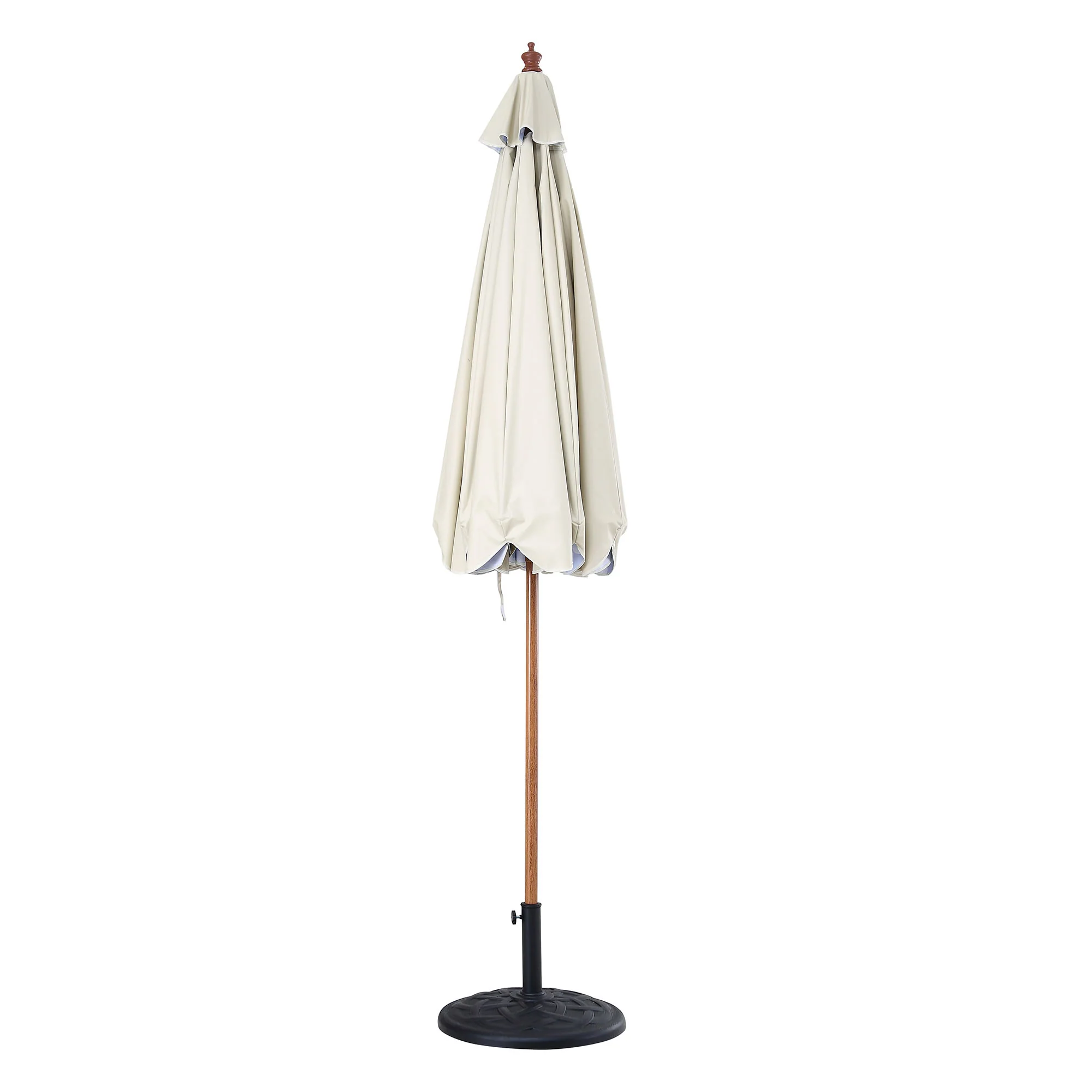 Cloud Pattern 2.6M Octagonal Tassel Parasol with Aluminium Tilt - Image 7