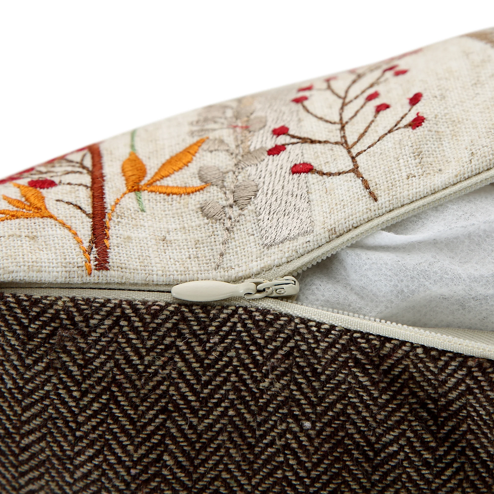 Country Collection Stag Embroidered Linen Blend Cushion - Image 9