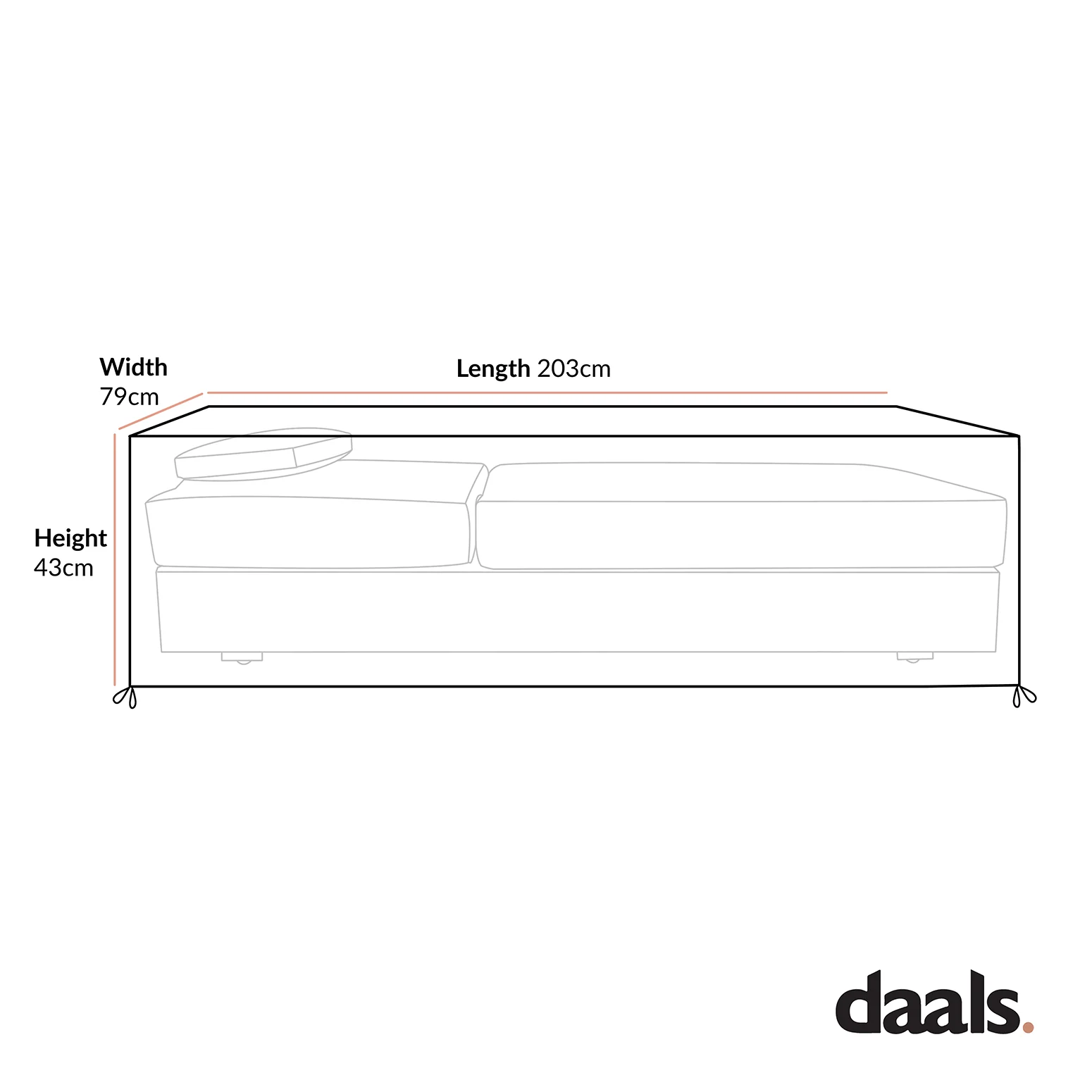 Cover for Jardin Aluminium Outdoor Sun Lounger - Image 4