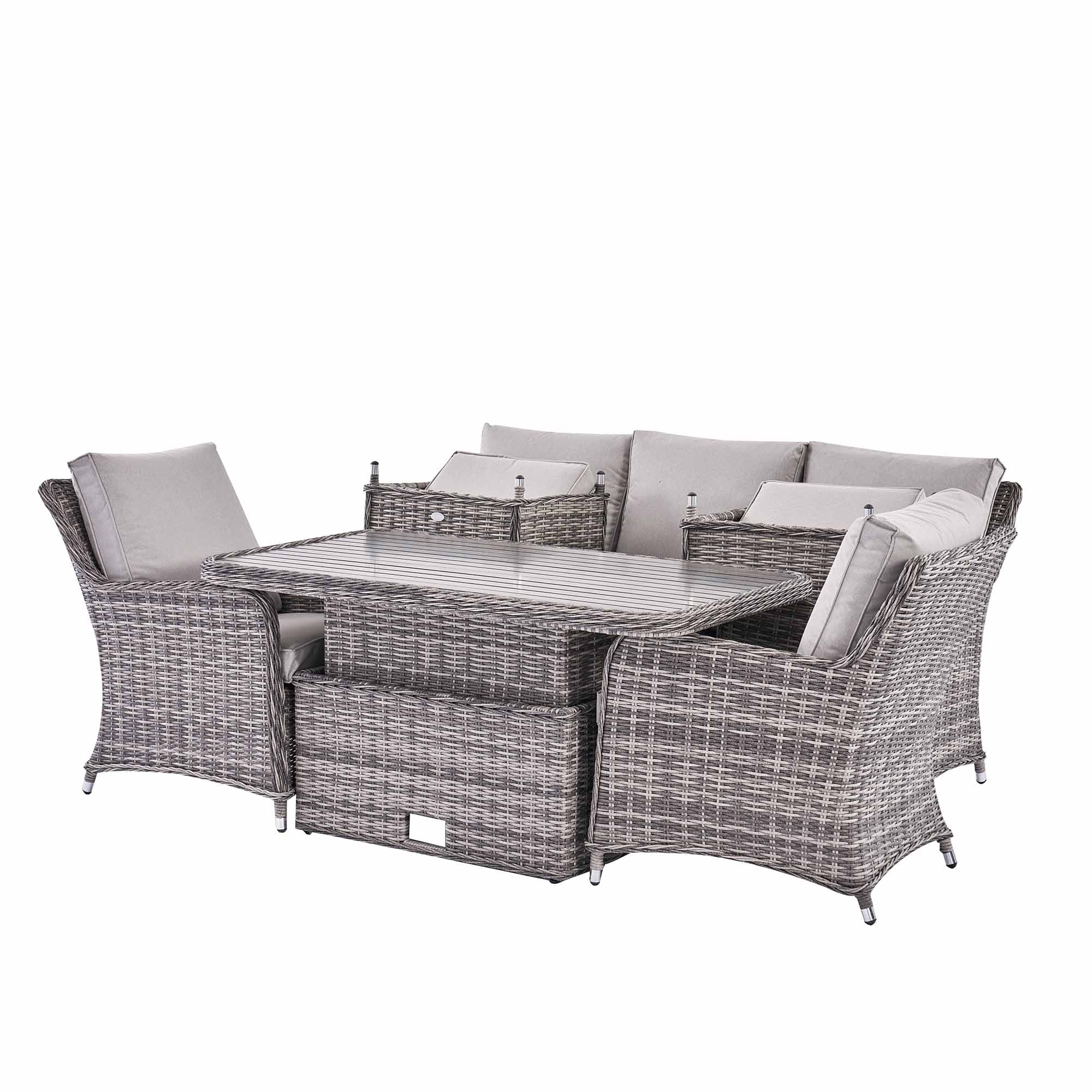 Cover for Hampshire 7-Seater Round Wicker Rattan Sofa Set - Image 2