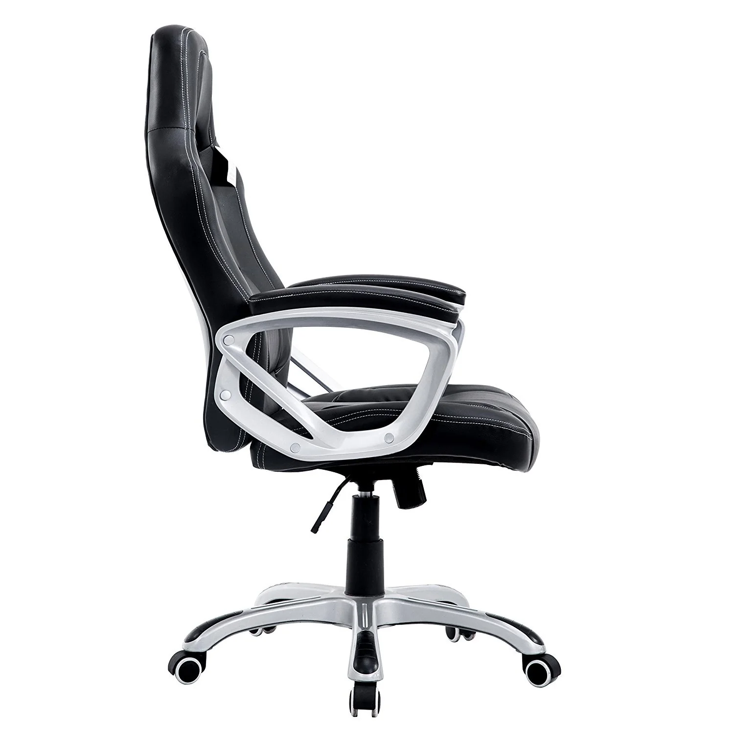 Racing Sport Swivel Office Chair in Black - Image 4