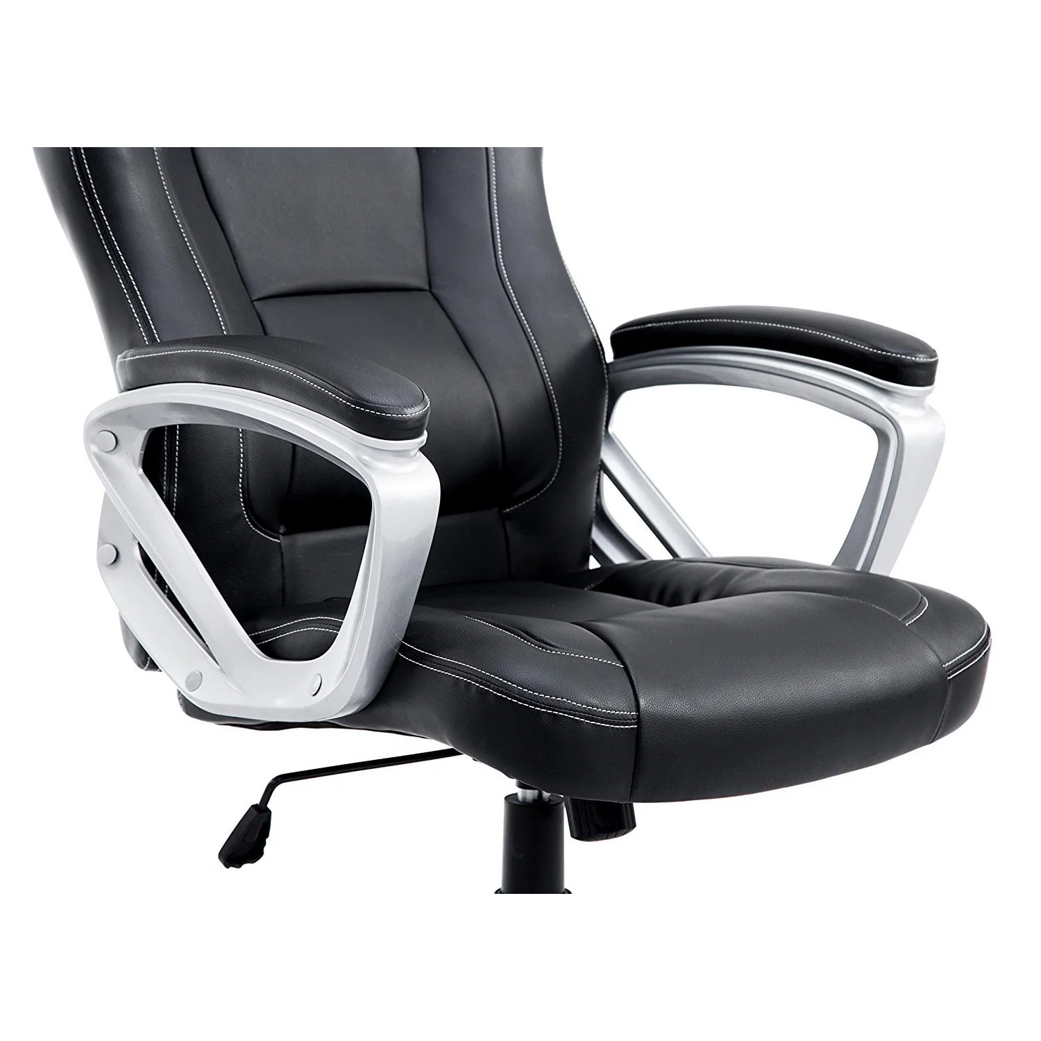 Racing Sport Swivel Office Chair in Black - Image 7