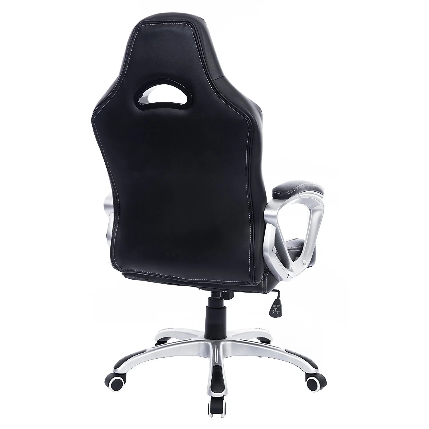DaAls Racing Sport Swivel Office Chair in Black & White - Image 5