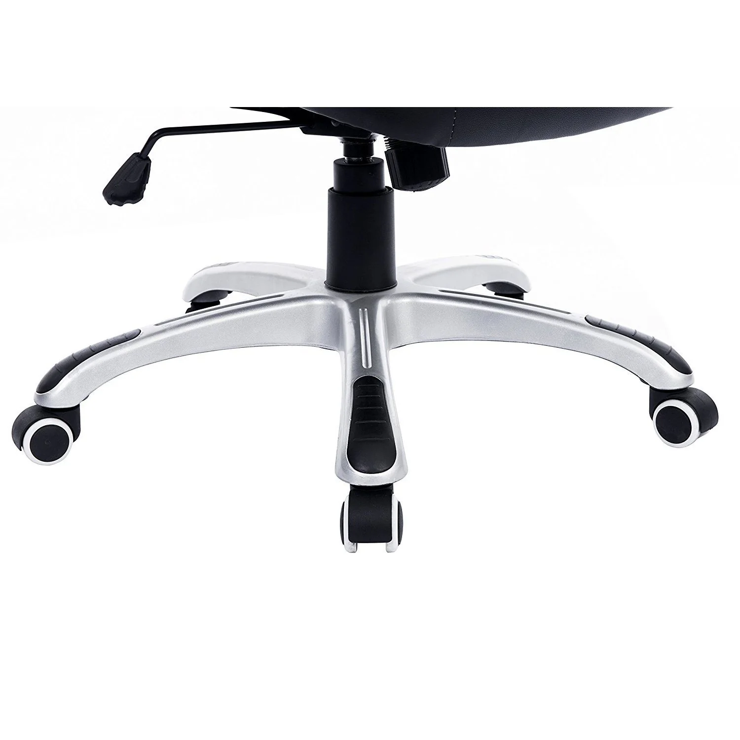 DaAls Racing Sport Swivel Office Chair in Black & White - Image 9