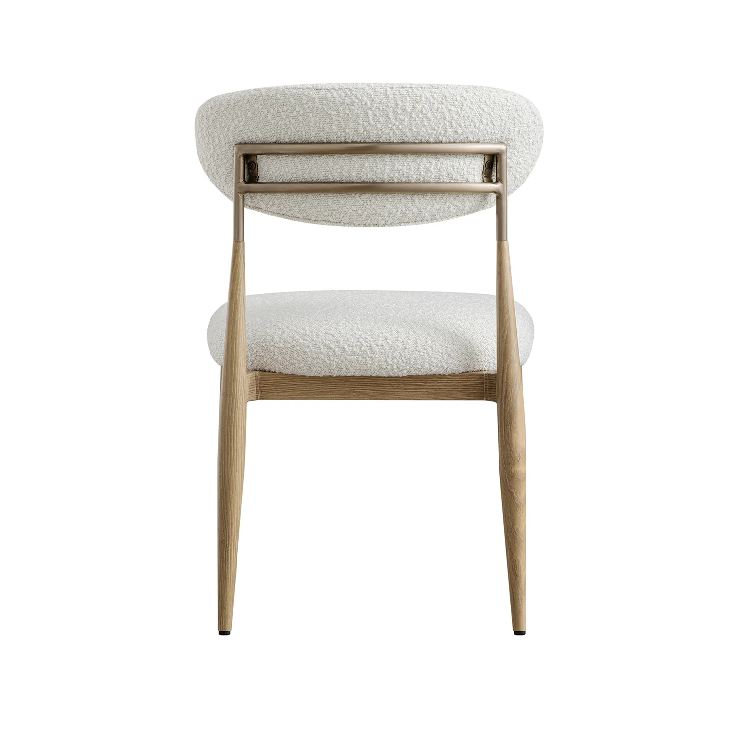 Dagmar Set of 2 Dining Chairs, Ecru Boucle | Natural Frame - Image 14