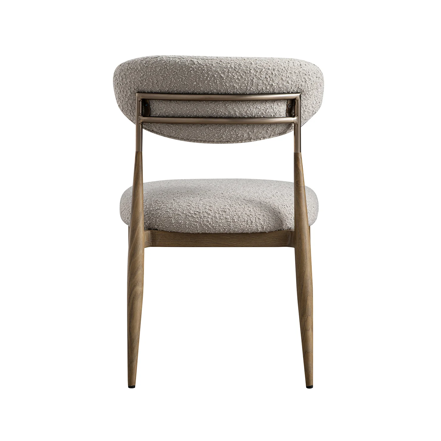Dagmar Set of 2 Dining Chairs, Light Taupe Boucle | Silver Oak Frame - Image 14