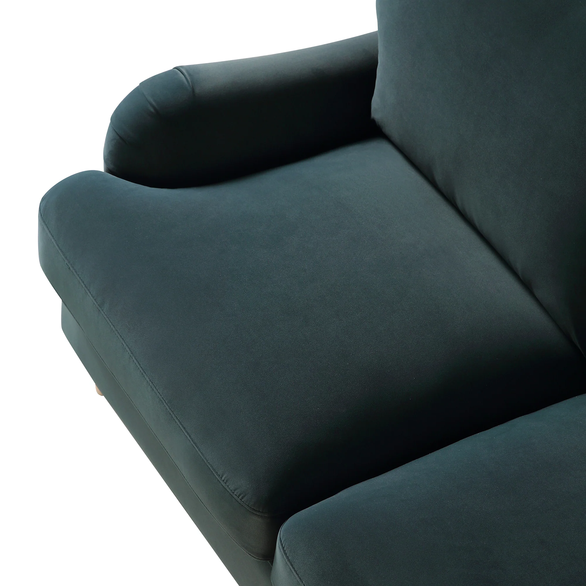 Daphnis Aegean Blue Velvet Sofa, 2-Seater - Image 10