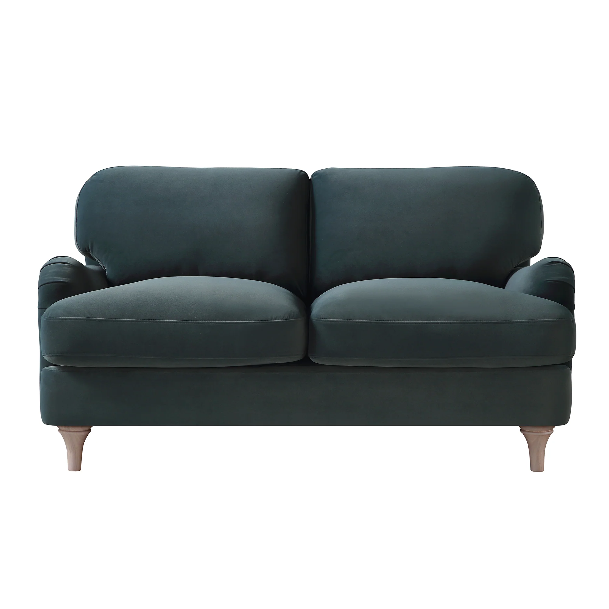 Daphnis Aegean Blue Velvet Sofa, 2-Seater - Image 4
