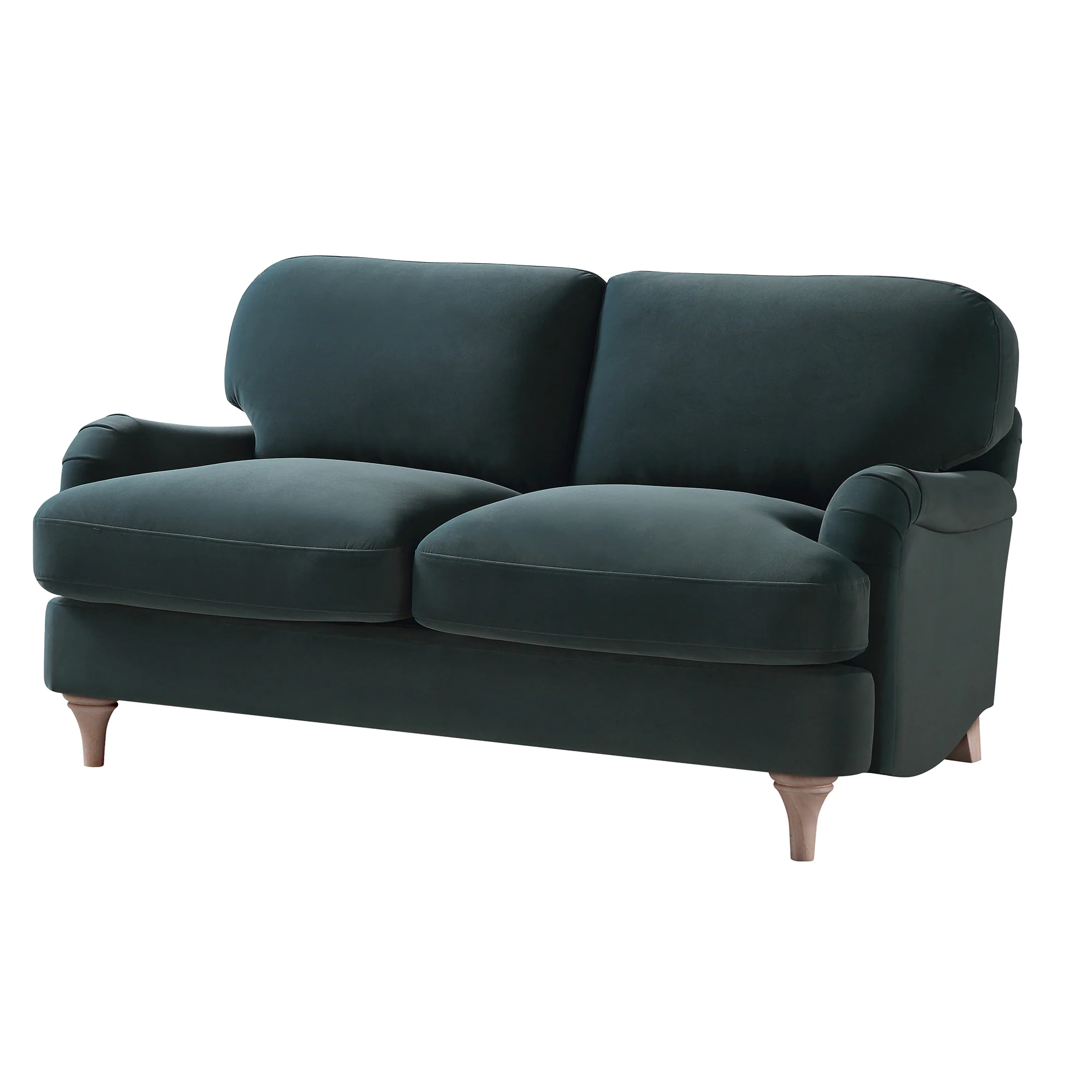 Daphnis Aegean Blue Velvet Sofa, 2-Seater - Image 5