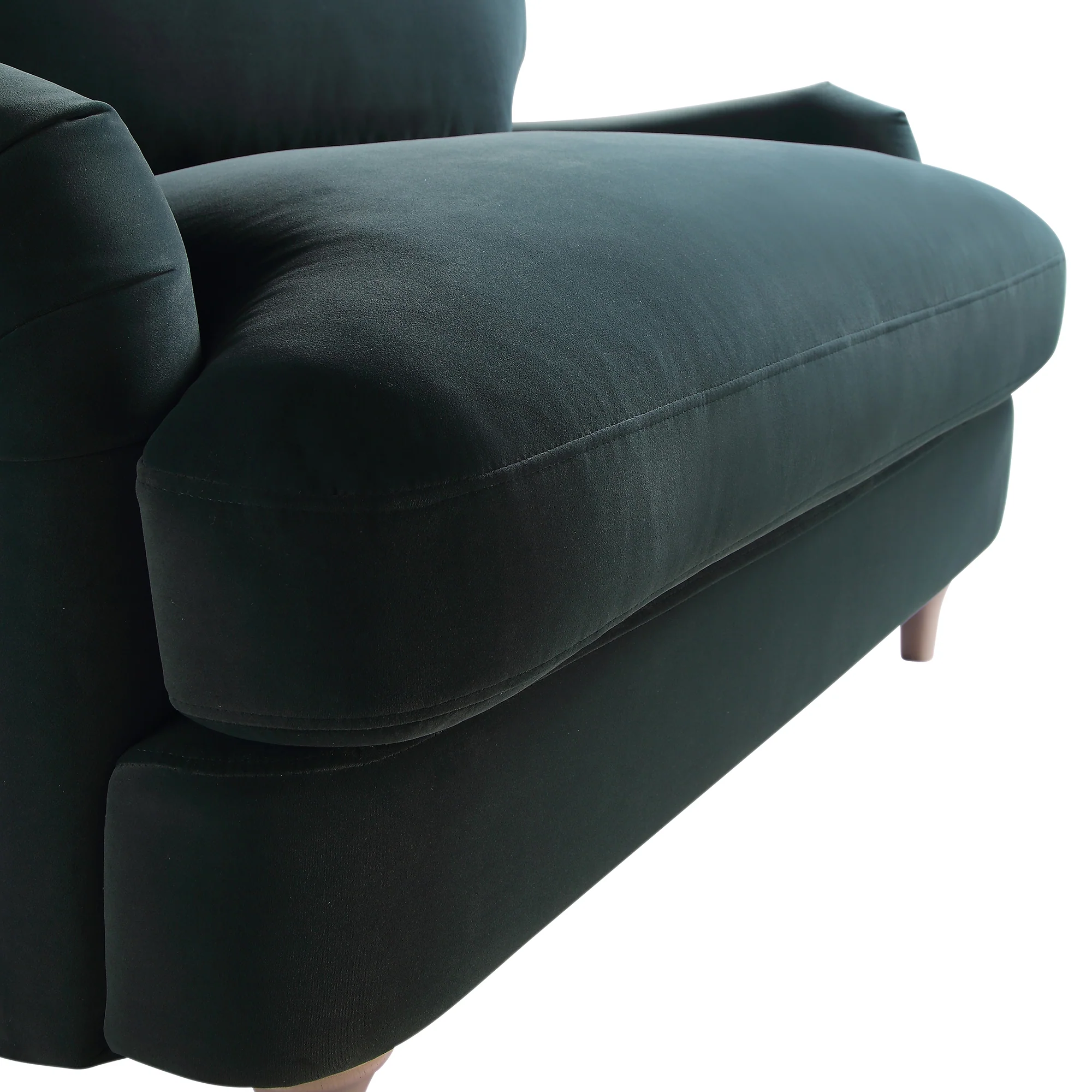 Daphnis Aegean Blue Velvet Sofa, Loveseat - Image 11