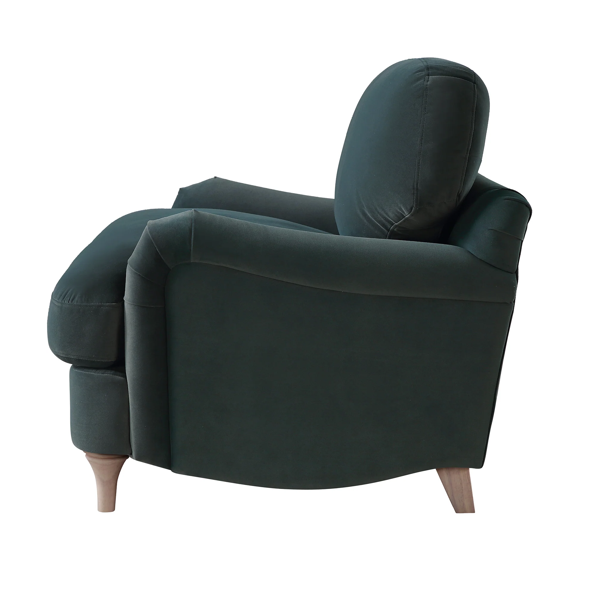 Daphnis Aegean Blue Velvet Sofa, Loveseat - Image 7