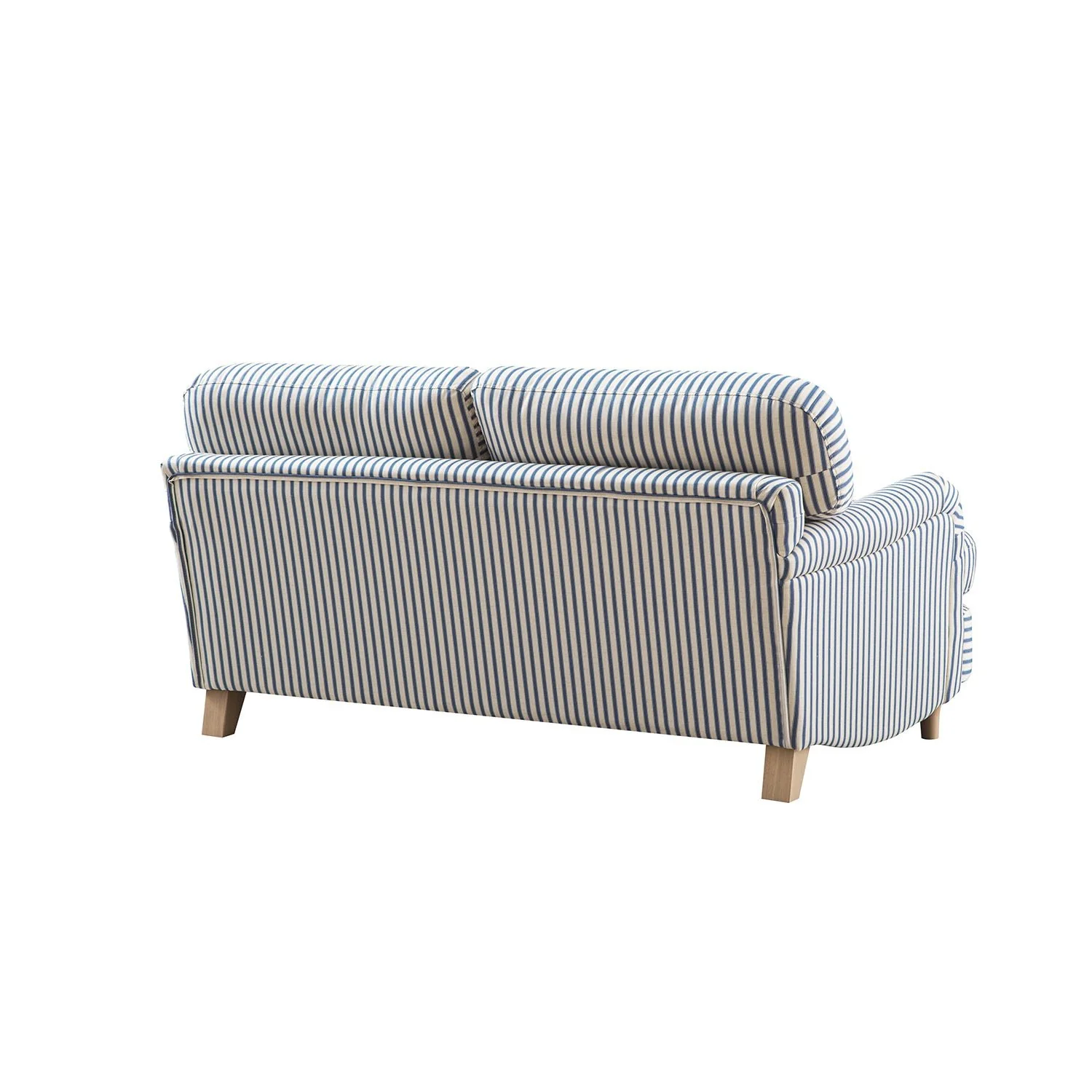 Daphnis Blue Striped Linen Blend Sofa, 2-Seater - Image 12