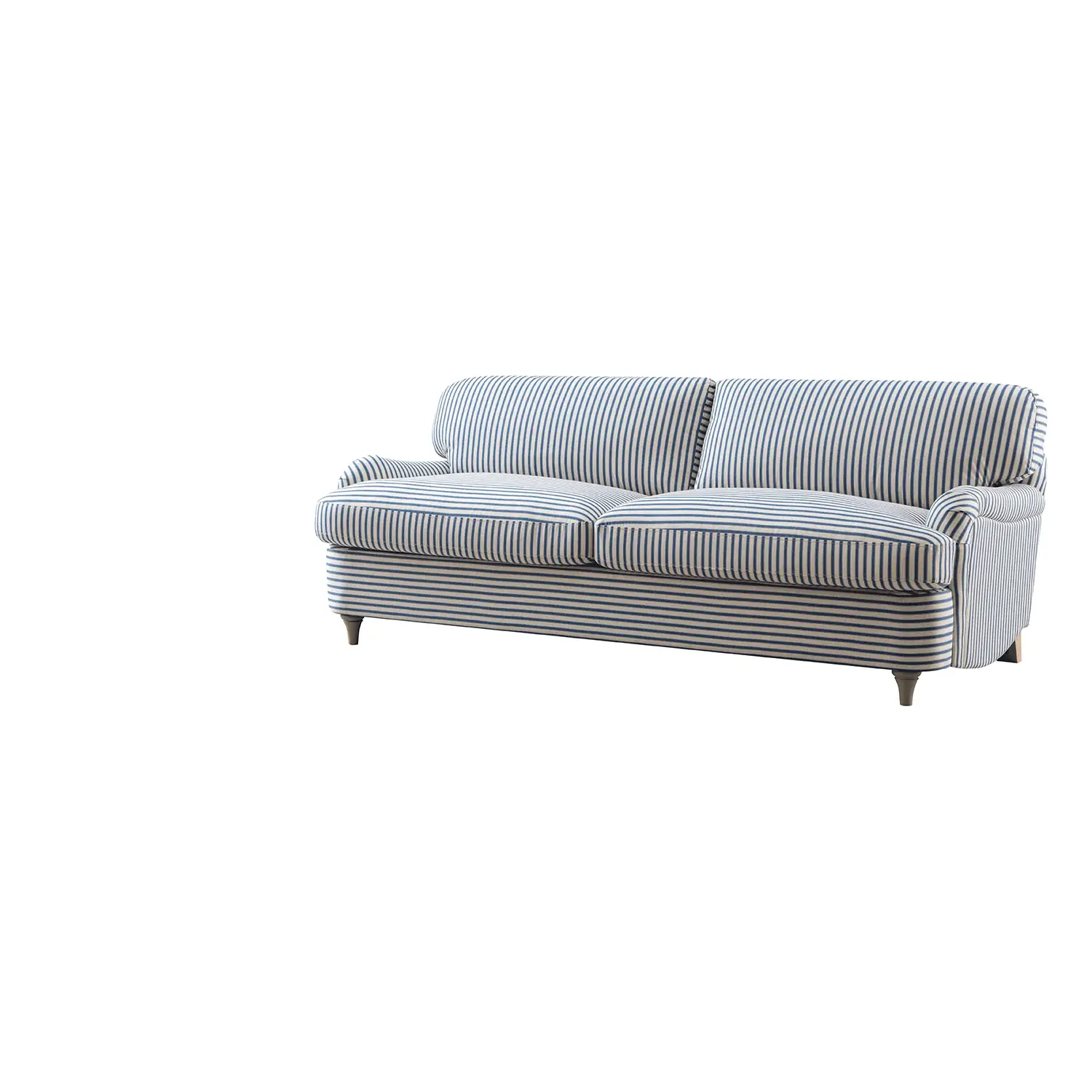 Daphnis Blue Striped Linen Blend Sofa Bed, Large 3-Seater - Image 14