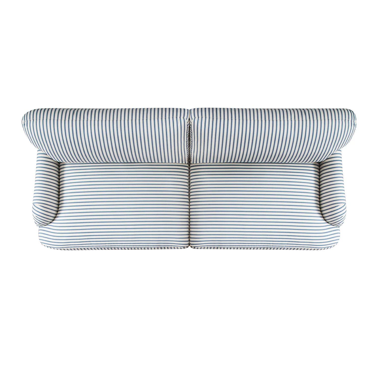 Daphnis Blue Striped Linen Blend Sofa Bed, Large 3-Seater - Image 15