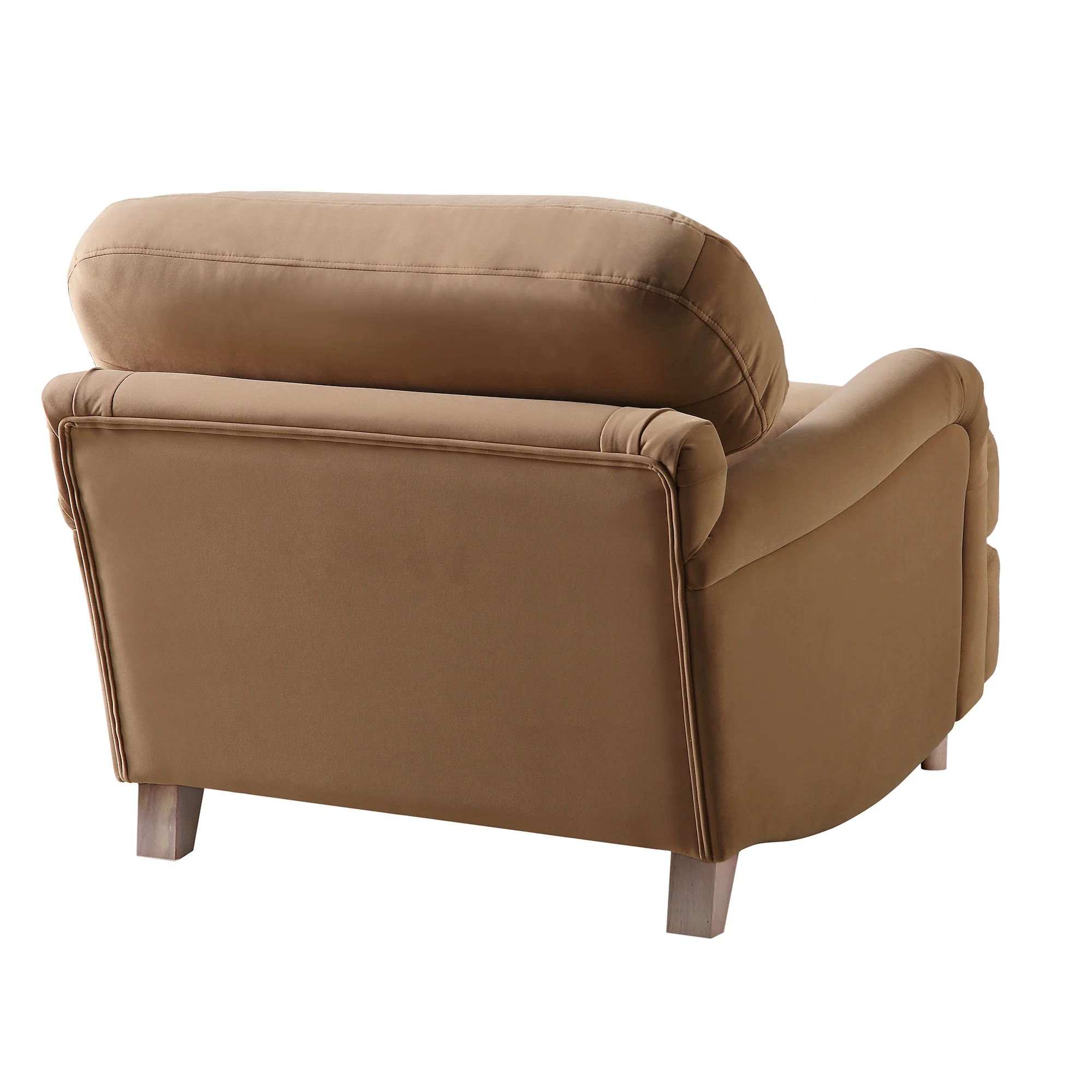 Daphnis Camel Velvet Sofa, 1-Seater - Image 10