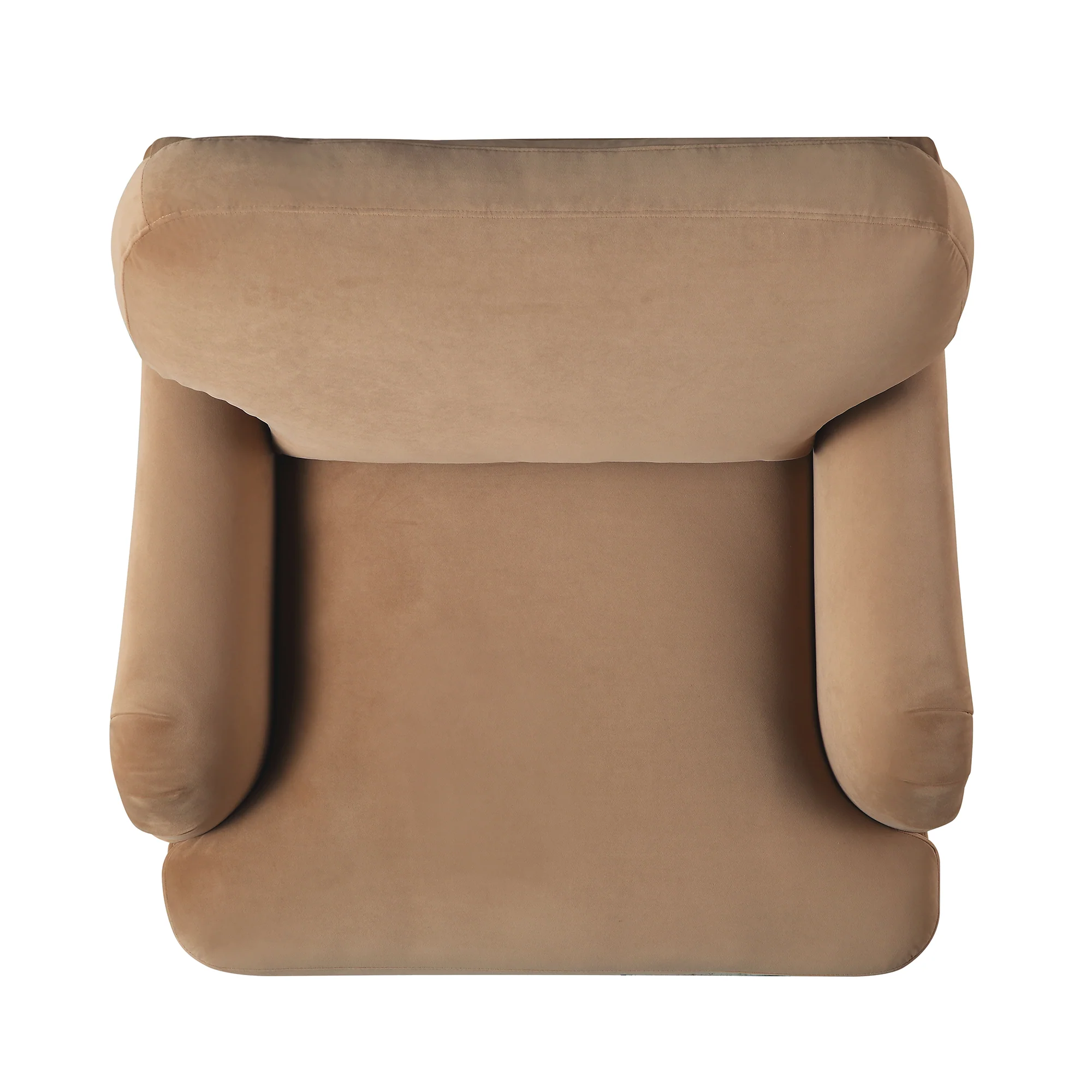Daphnis Camel Velvet Sofa, 1-Seater - Image 11