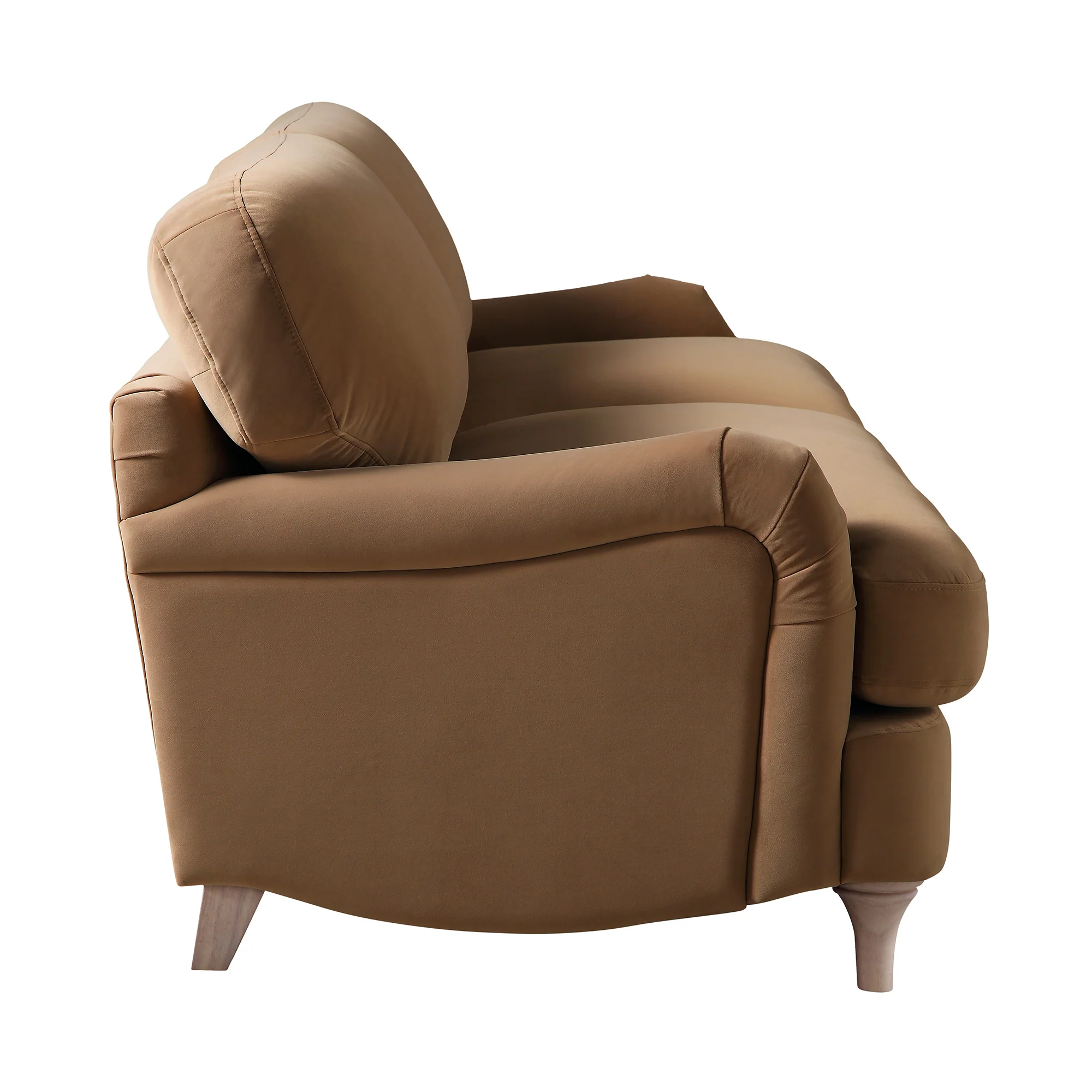 Daphnis Camel Velvet Sofa, 3-Seater - Image 8