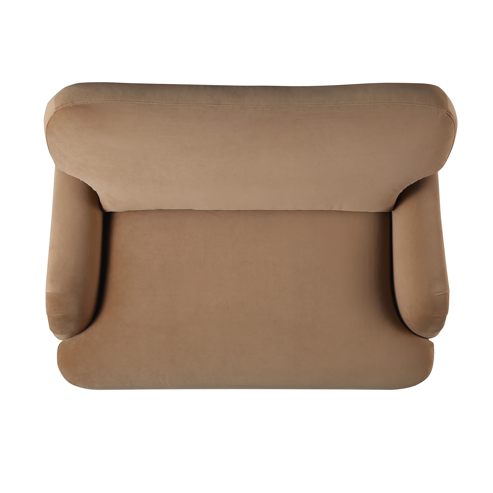 Daphnis Camel Velvet Sofa, Loveseat - Image 8