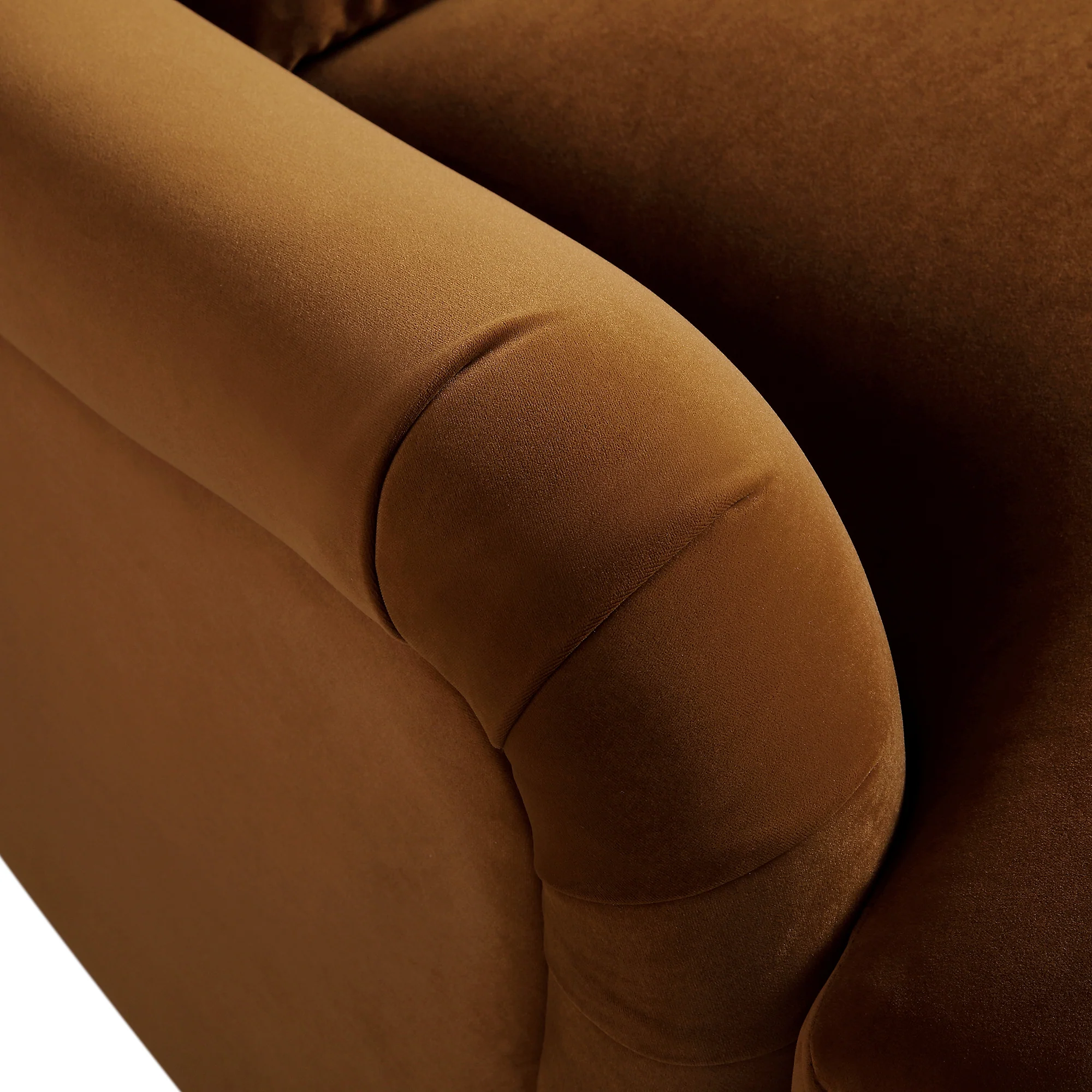 Daphnis Cinnamon Velvet Sofa, 2-Seater - Image 12