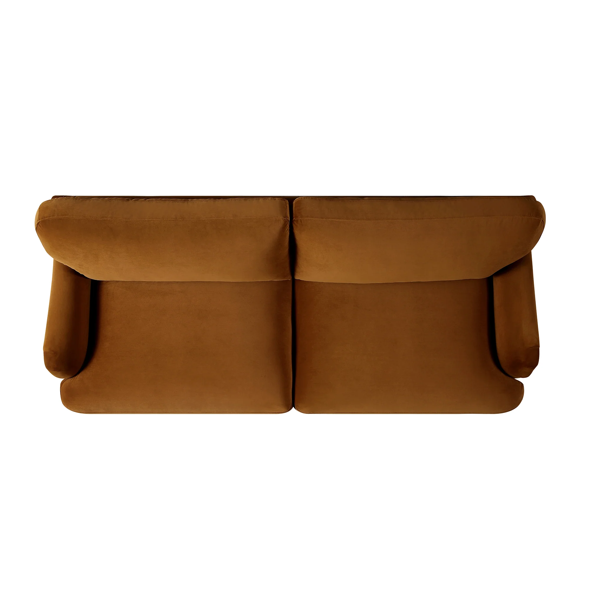 Daphnis Cinnamon Velvet Sofa, 3-Seater - Image 10