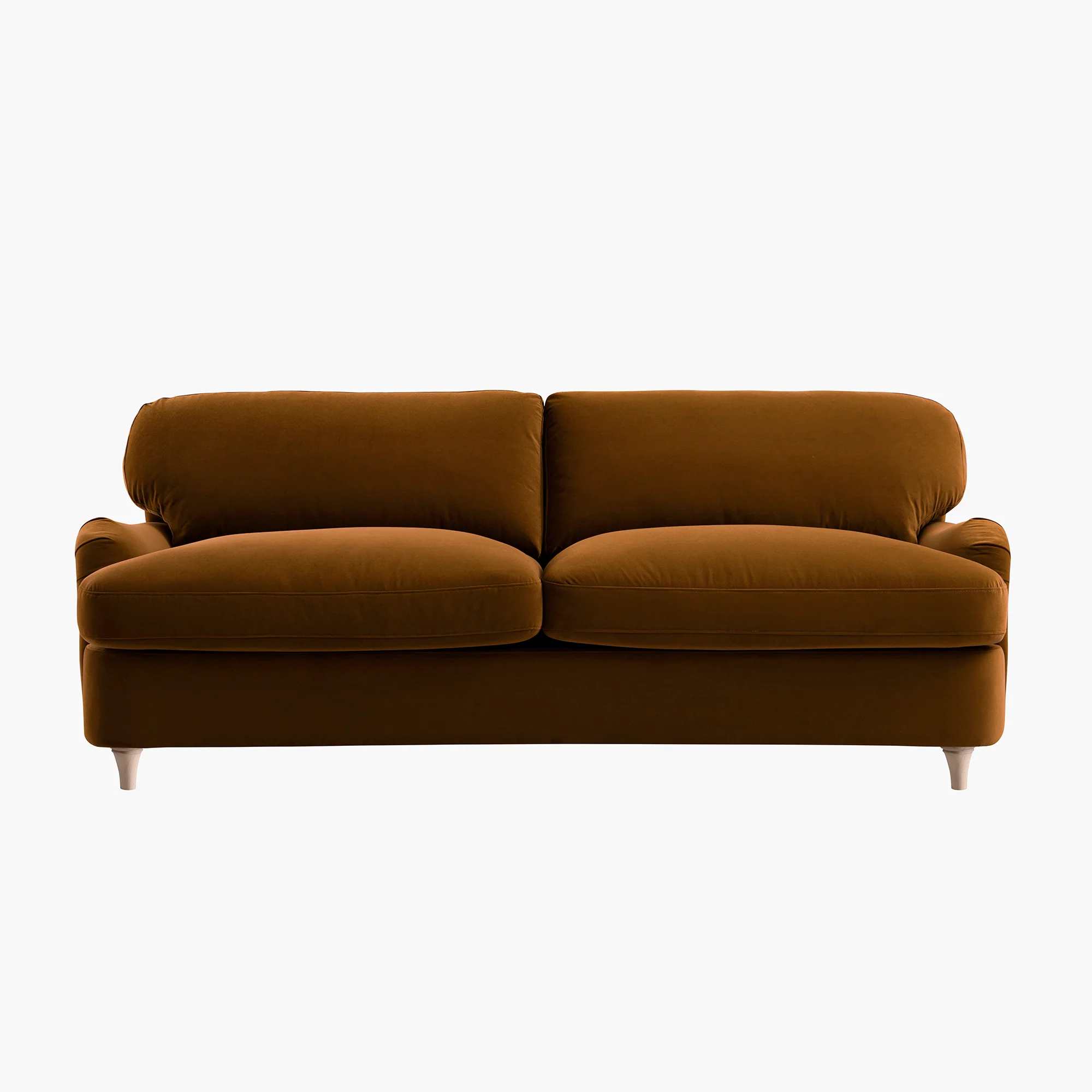 Daphnis Cinnamon Velvet Sofa Bed, Large 3-Seater - Image 10