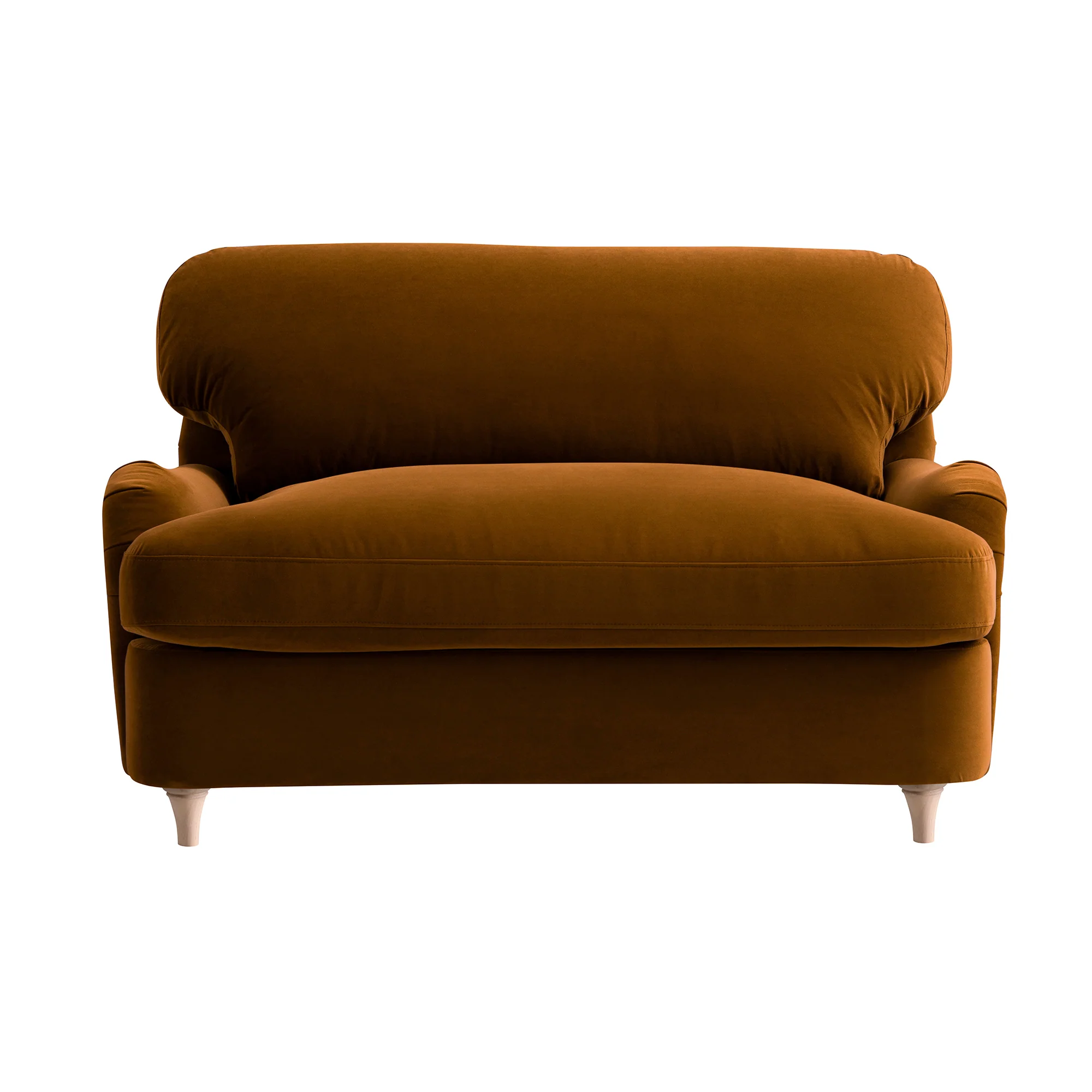 Daphnis Cinnamon Velvet Sofa Bed, Loveseat - Image 11