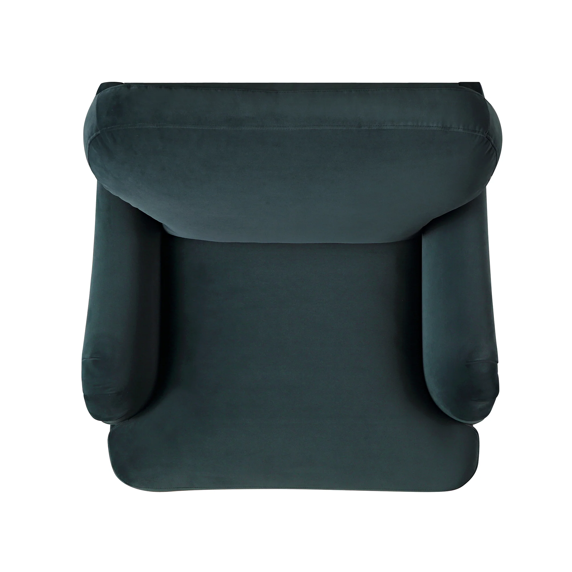 Daphnis Aegean Blue Velvet Sofa, 1-Seater - Image 9