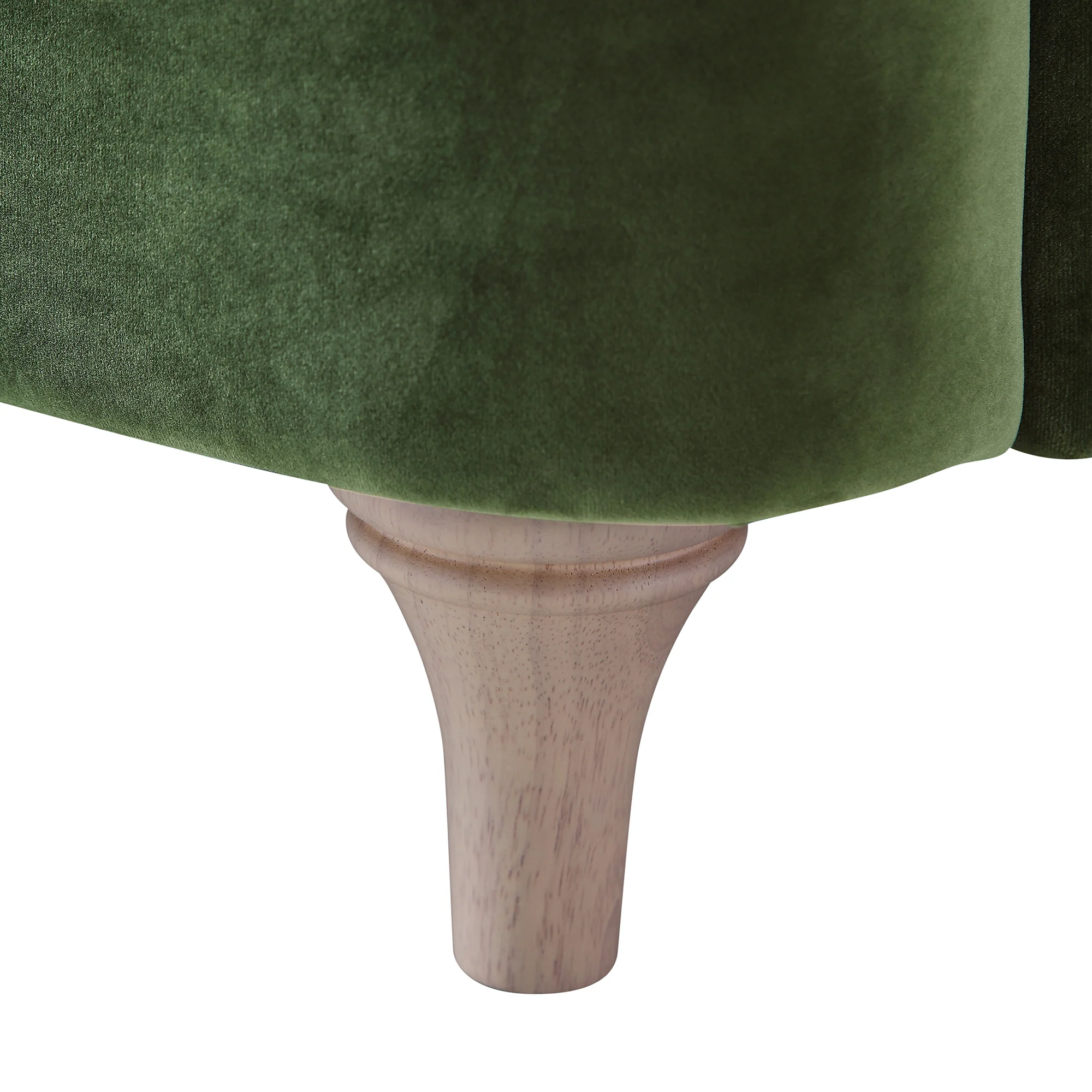 Daphnis Fern Green Velvet Sofa, 1-Seater - Image 16