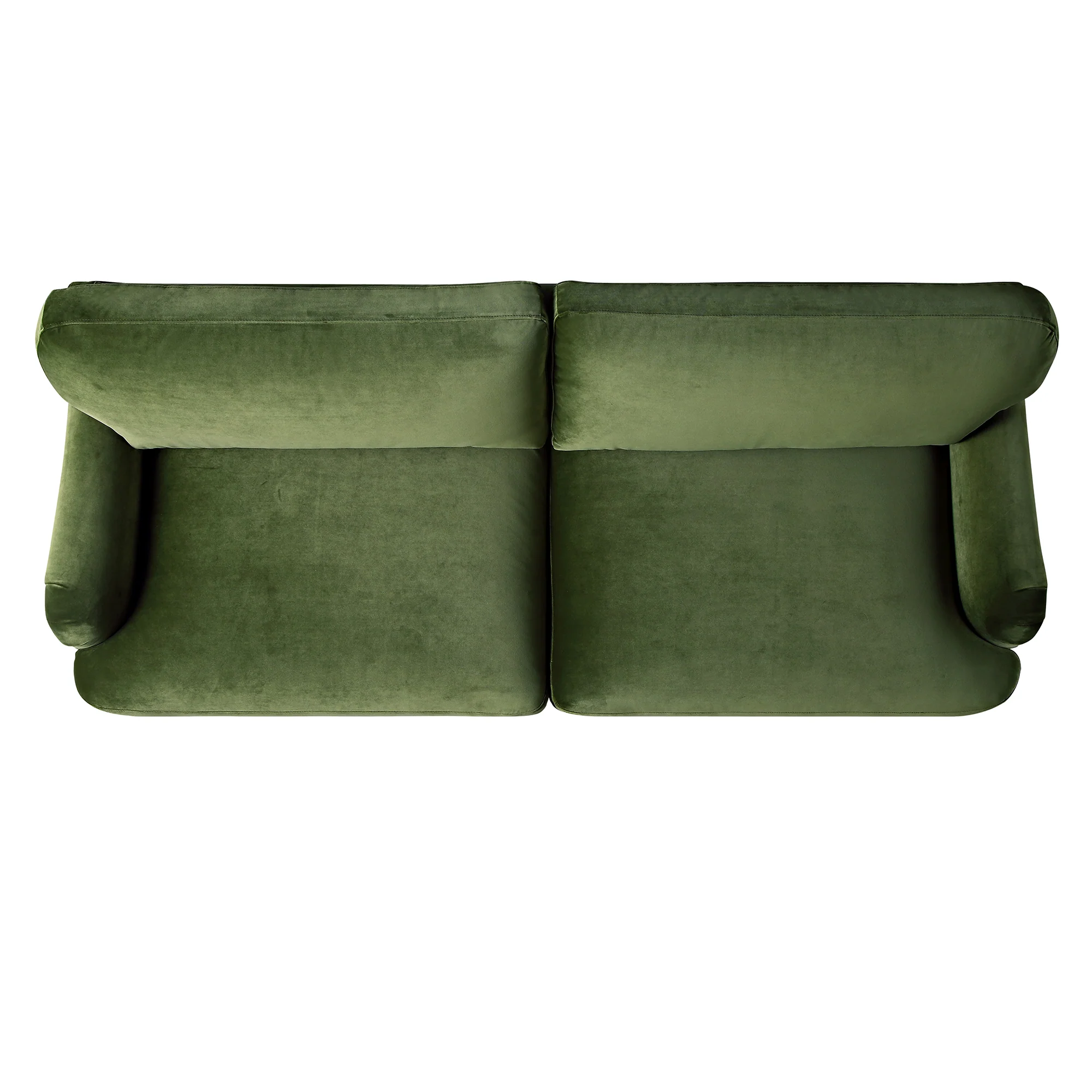 Daphnis Fern Green Velvet Sofa, 3-Seater - Image 10