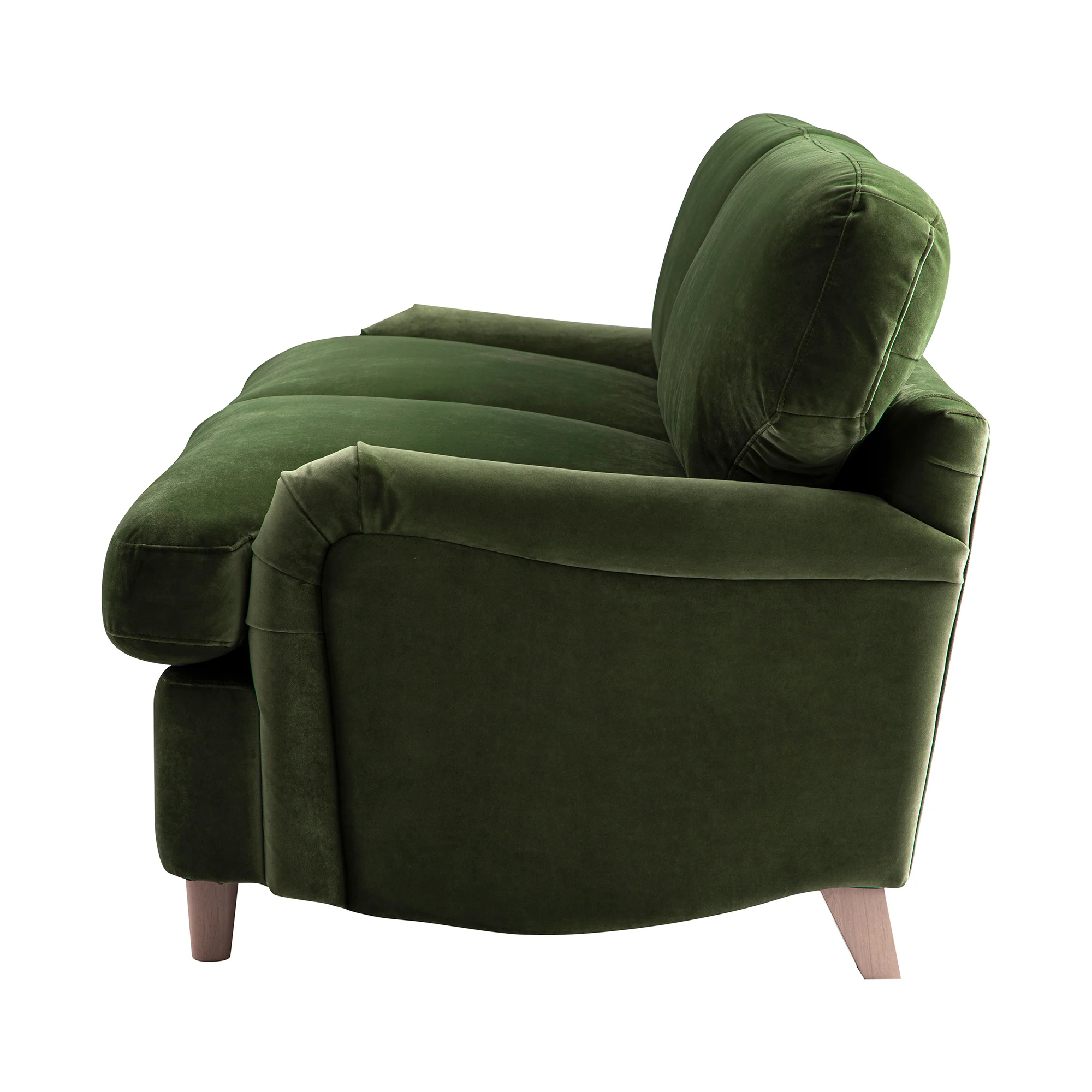 Daphnis Fern Green Velvet Sofa Bed, Large 3-Seater - Image 15