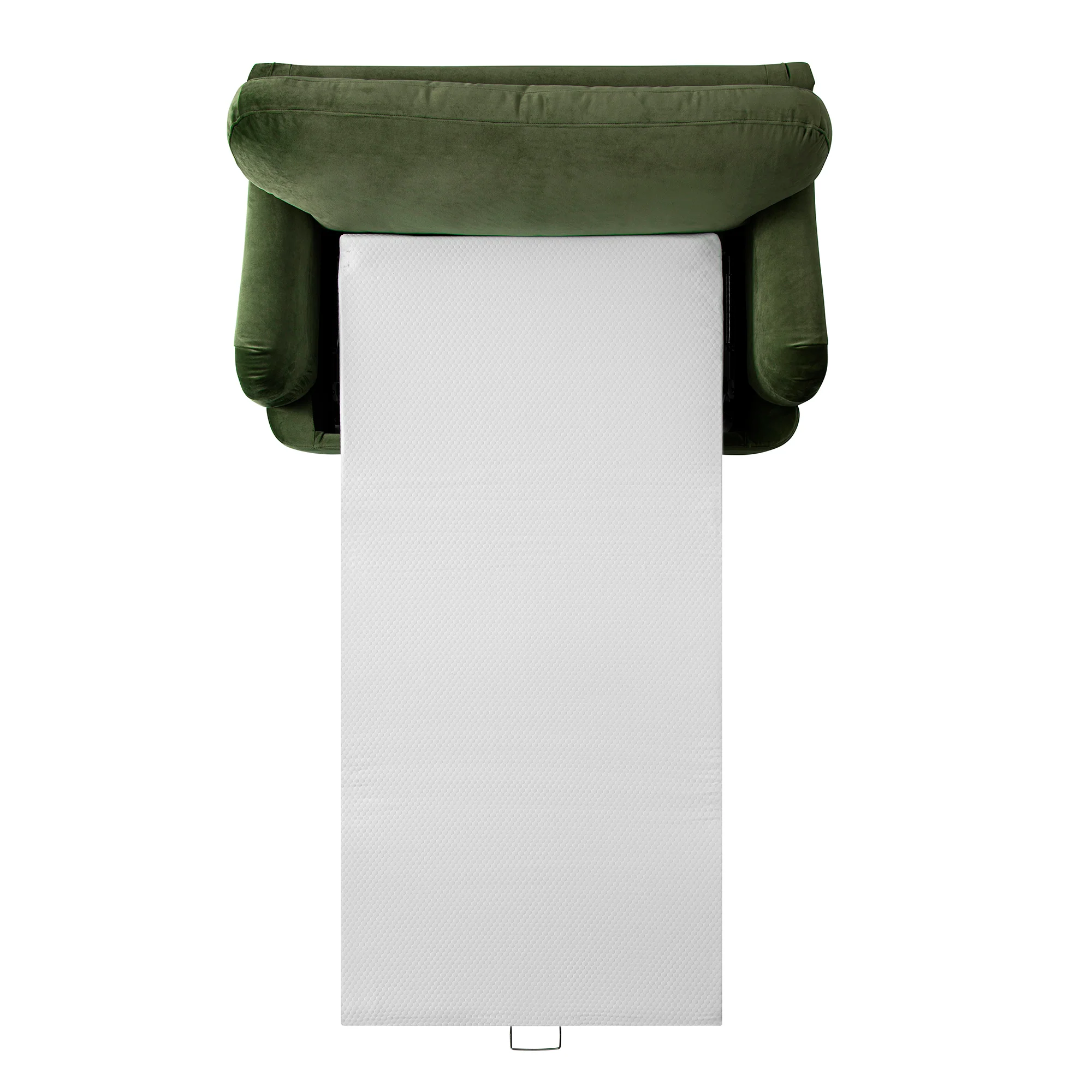 Daphnis Fern Green Velvet Sofa Bed, Loveseat - Image 16