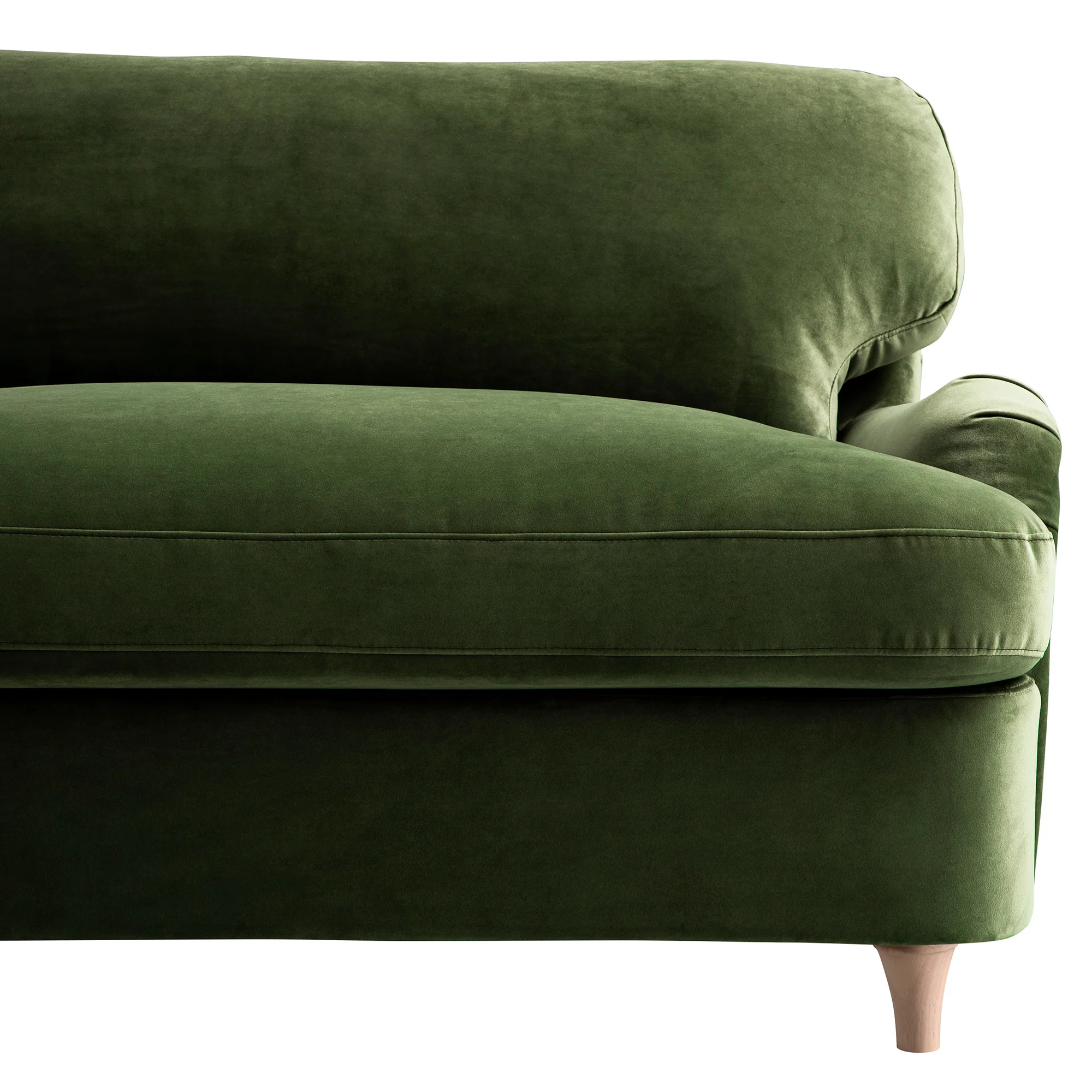 Daphnis Fern Green Velvet Sofa Bed, Loveseat - Image 17