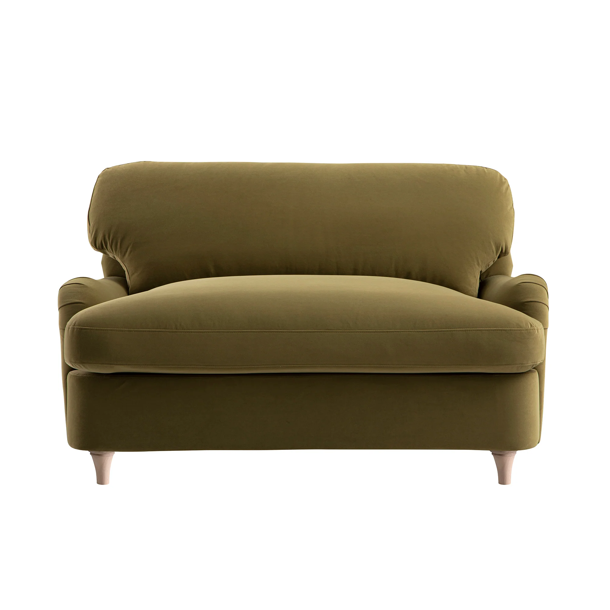Daphnis Fudge Velvet Sofa Bed, Loveseat - Image 12